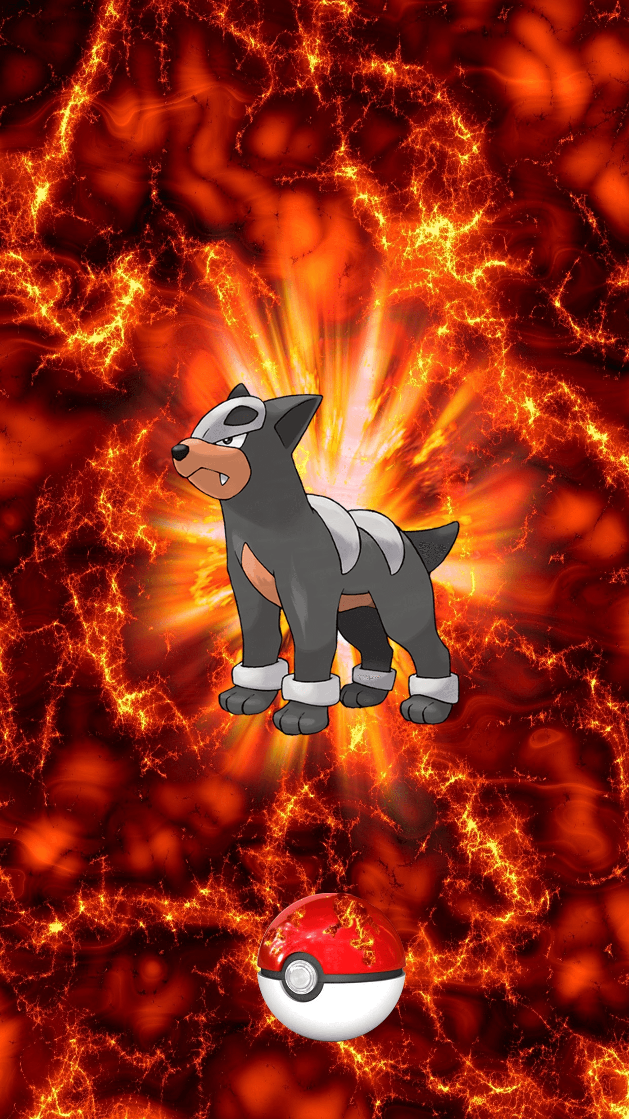 228 Fire Pokeball Houndour Delvil 16 Egg