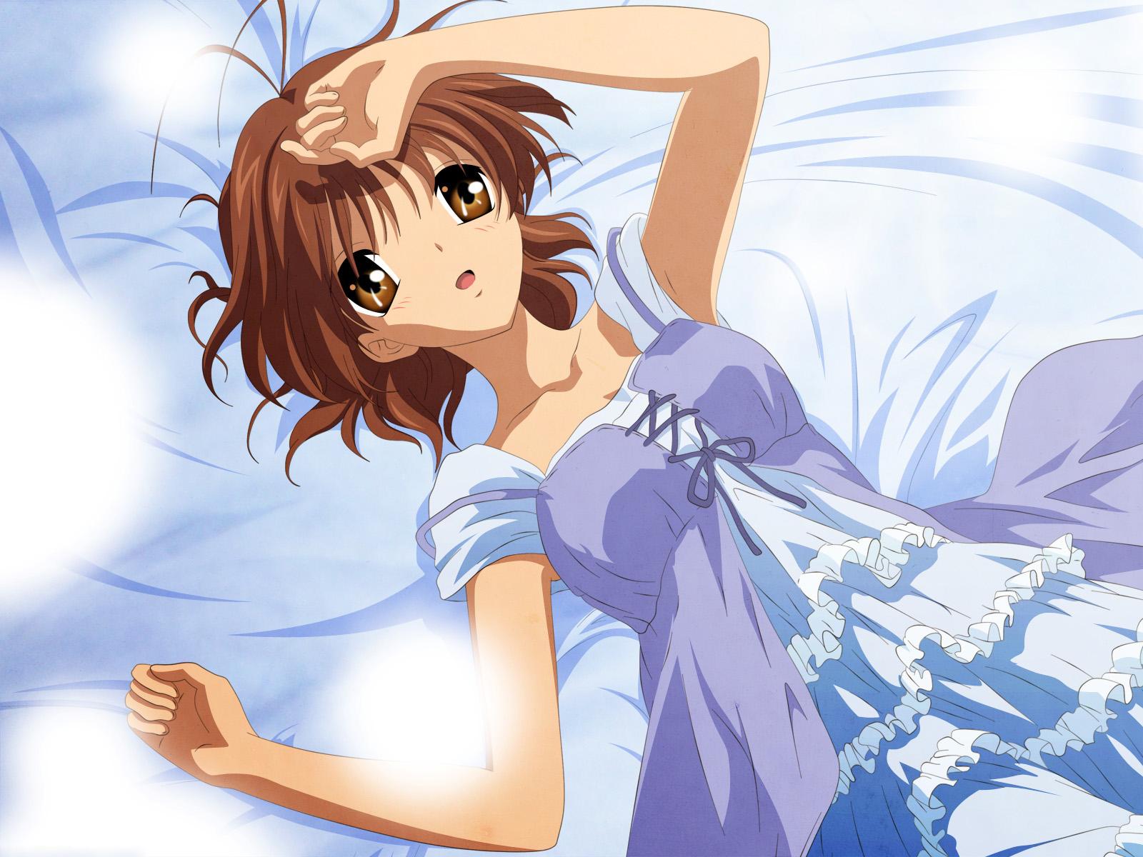 blue clannad dress furukawa nagisa