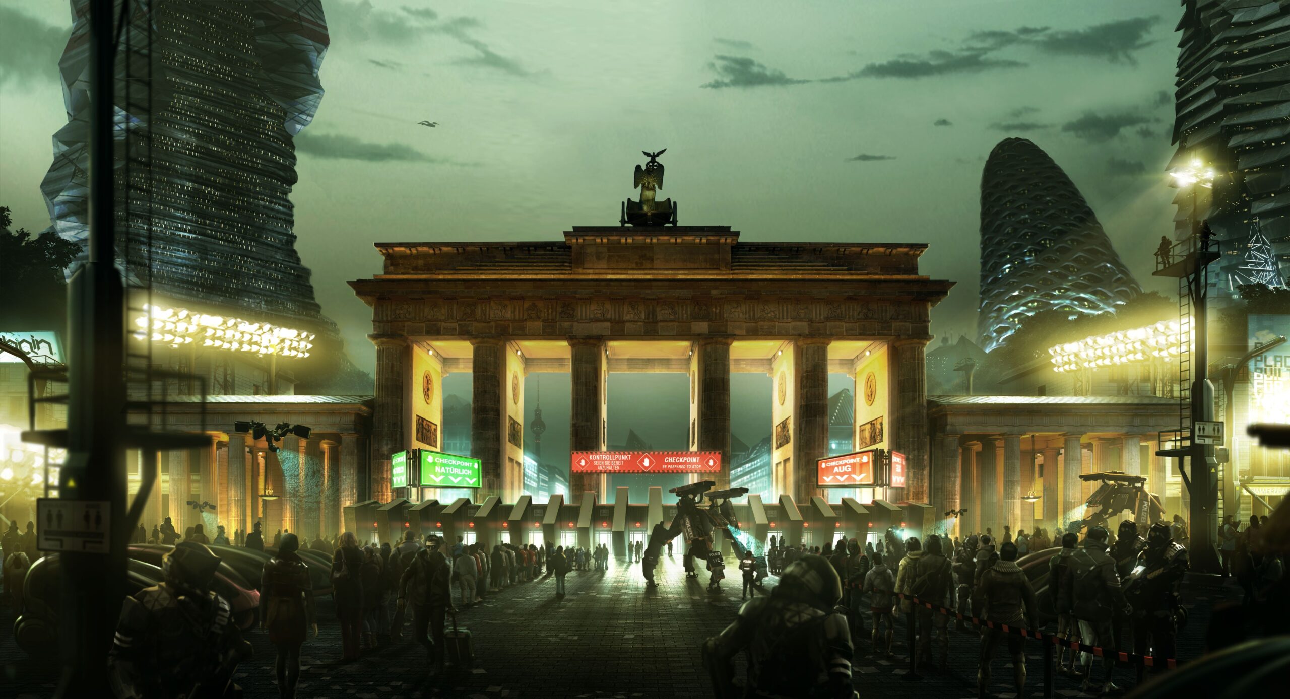 deus ex mankind divided video games brandenburg gate deus ex