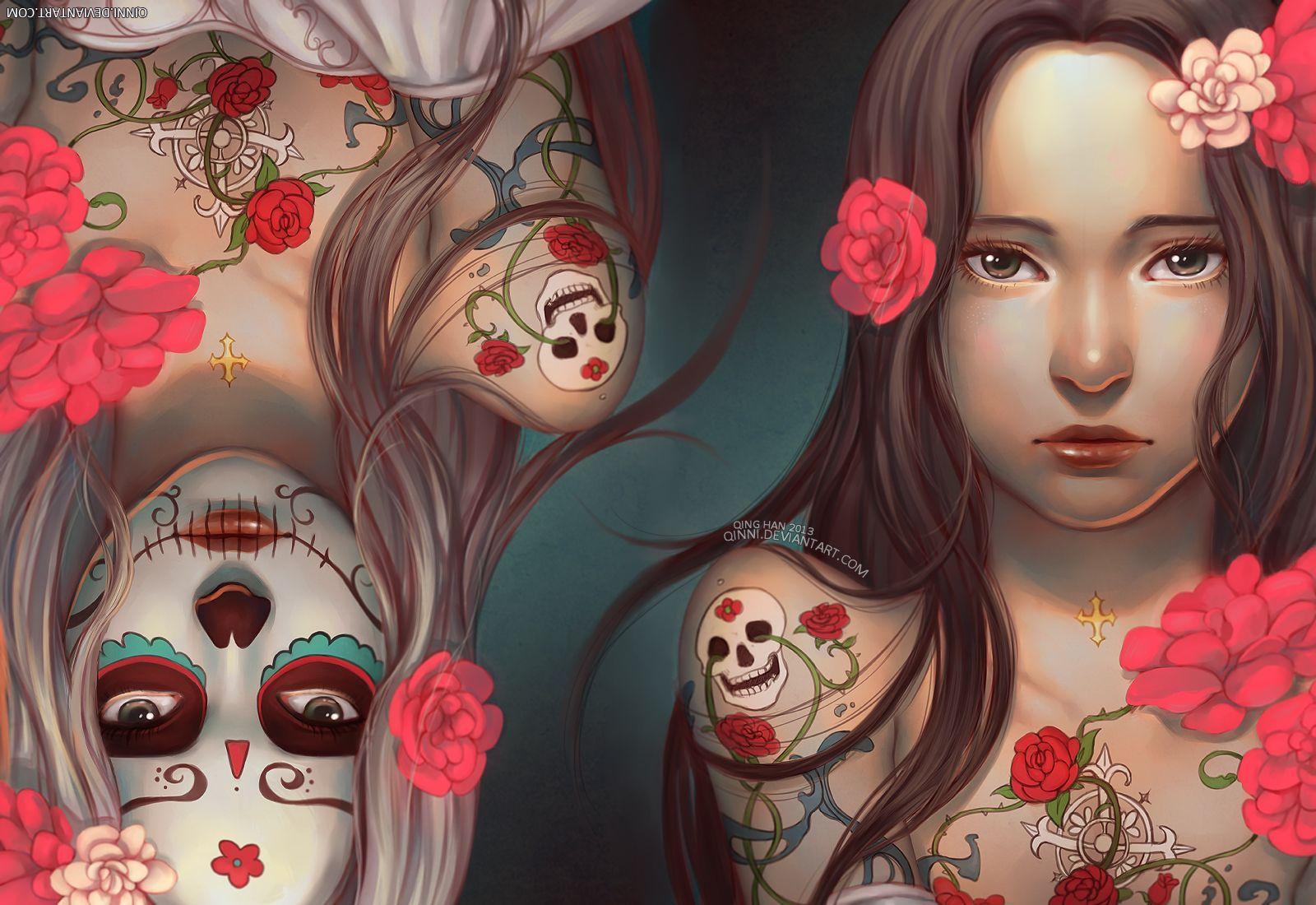 Dia de los Muertos: Day of the Dead Wallpapers by Qinni.deviantart