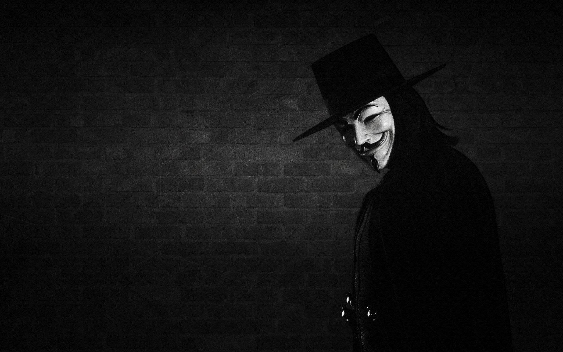 hat, wall, mask, V for vendetta wallpapers and image