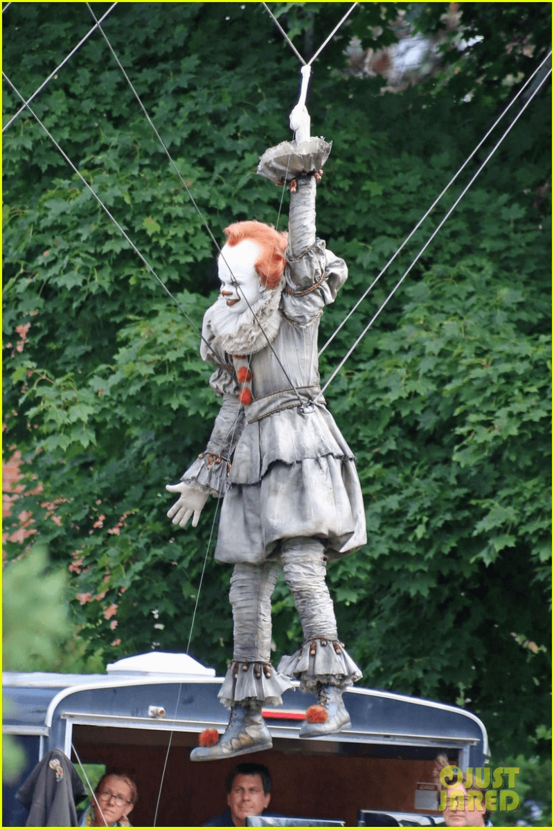 Here’s Another Look at Pennywise from the Set of It: Chapter Two