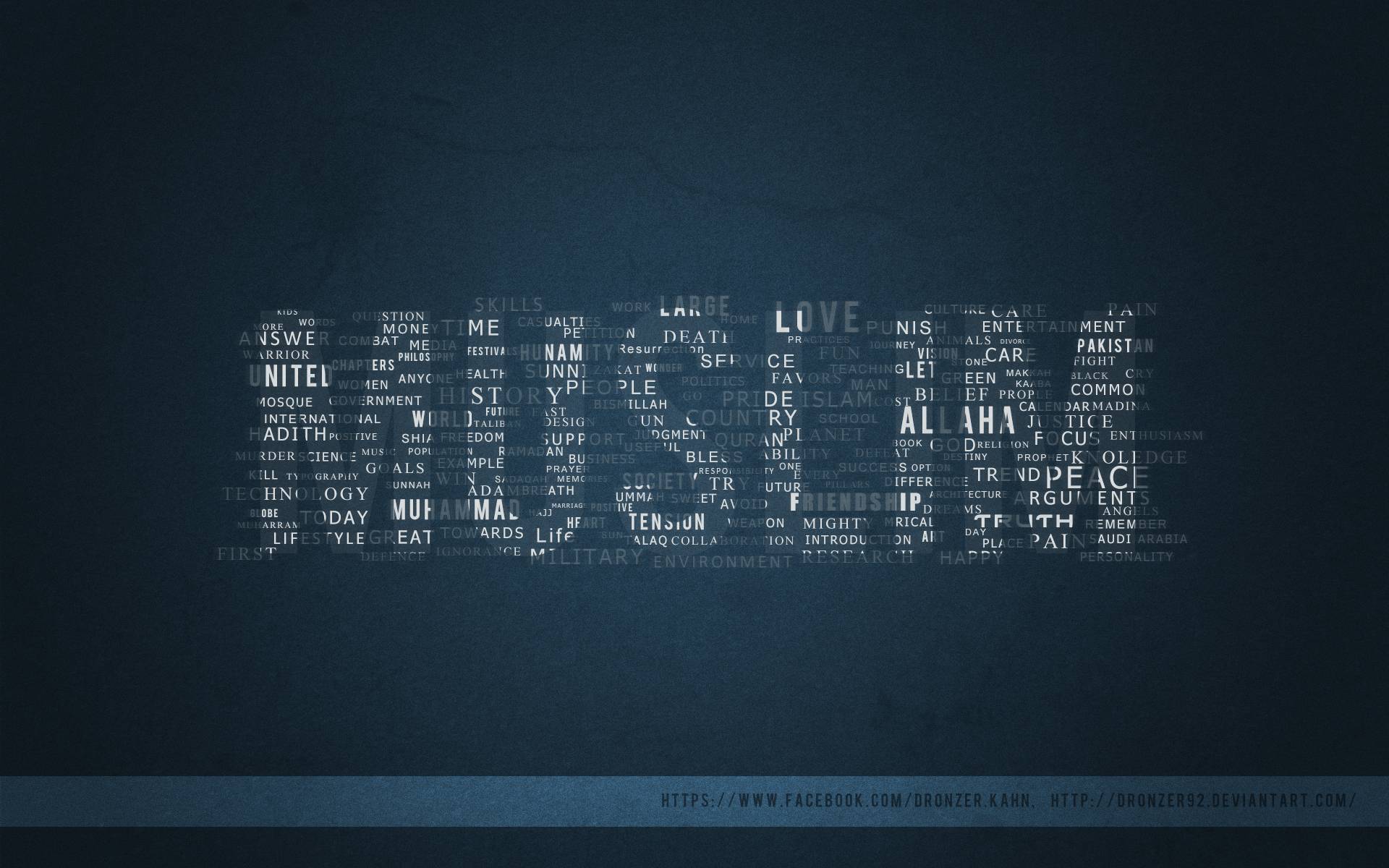 Muslim Typographic Wallpapers by dronzer92