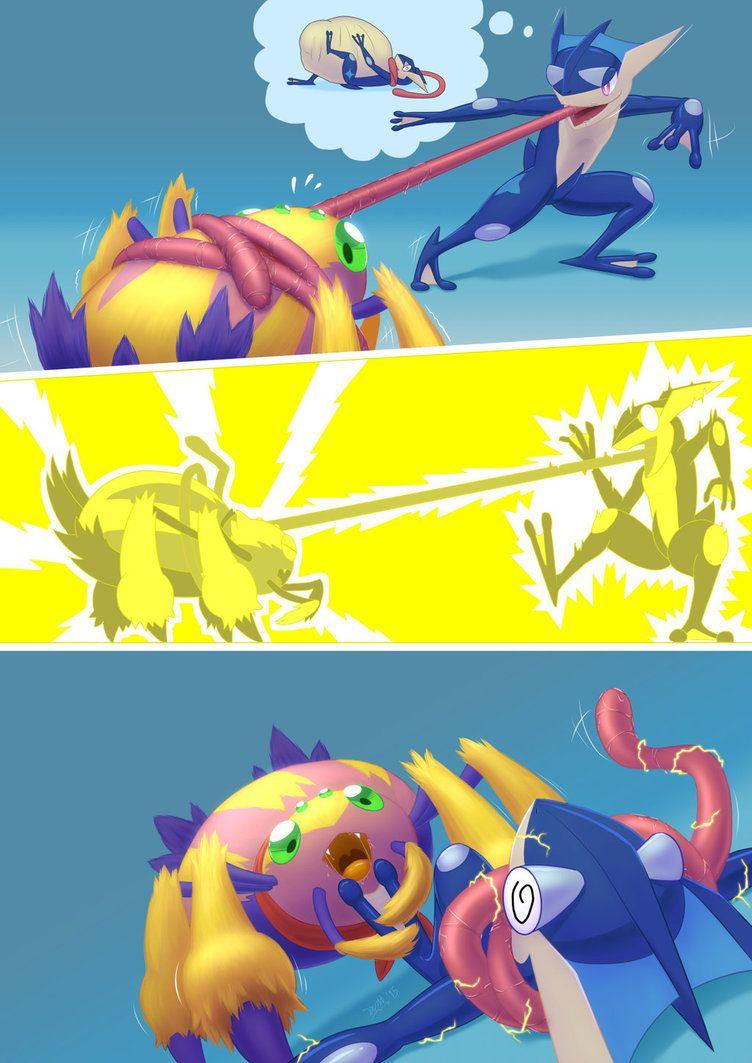 C] Greninja VS Galvantula 1/2 by WittNV