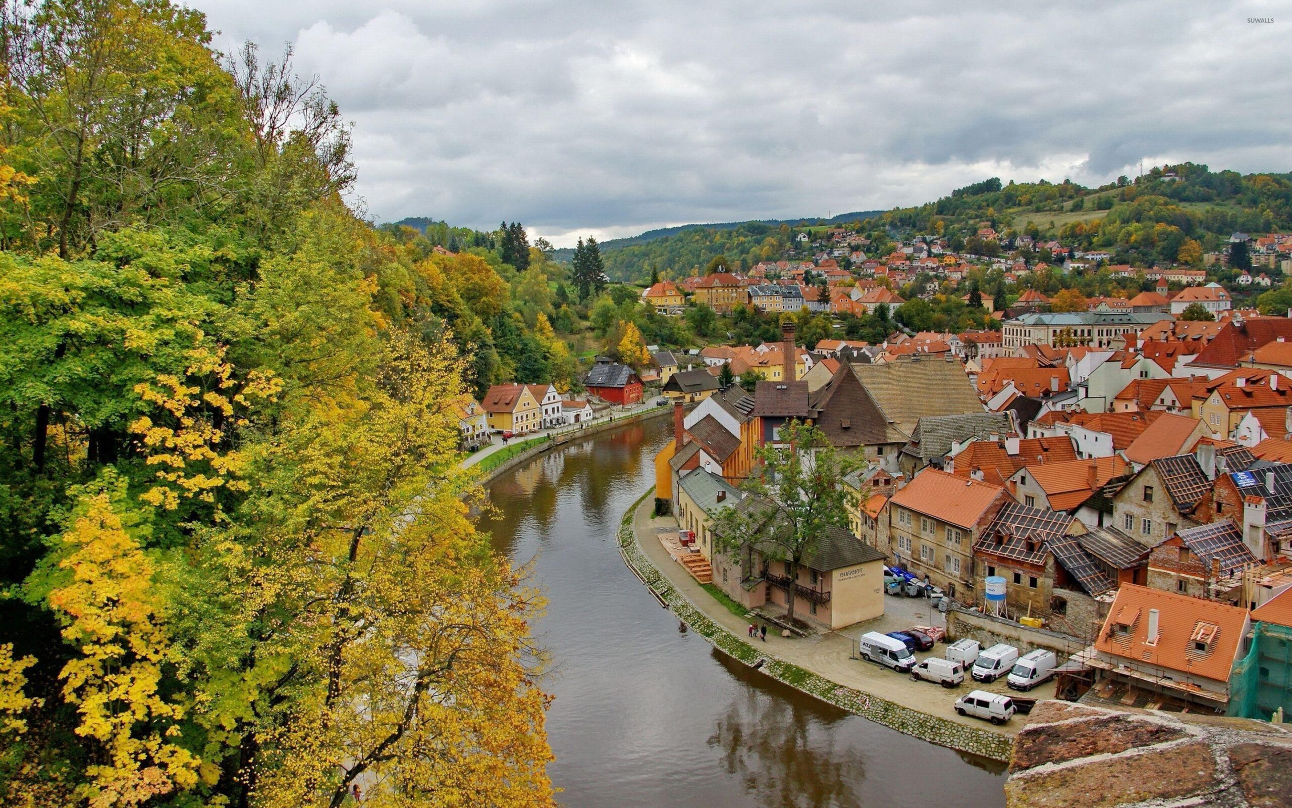 Cesky Krumlov in the Czech Republic wallpapers