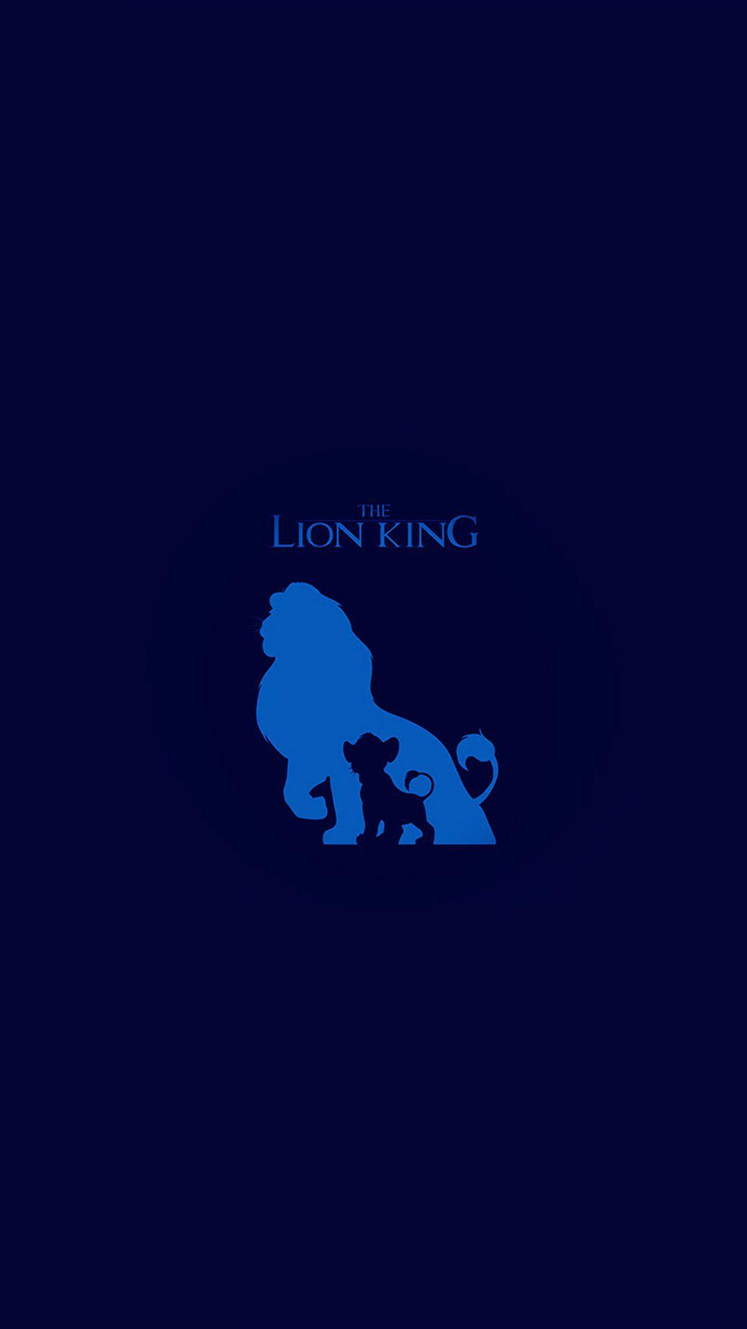 The Lion King Blue Minimal Art iPhone 6 Wallpapers Download