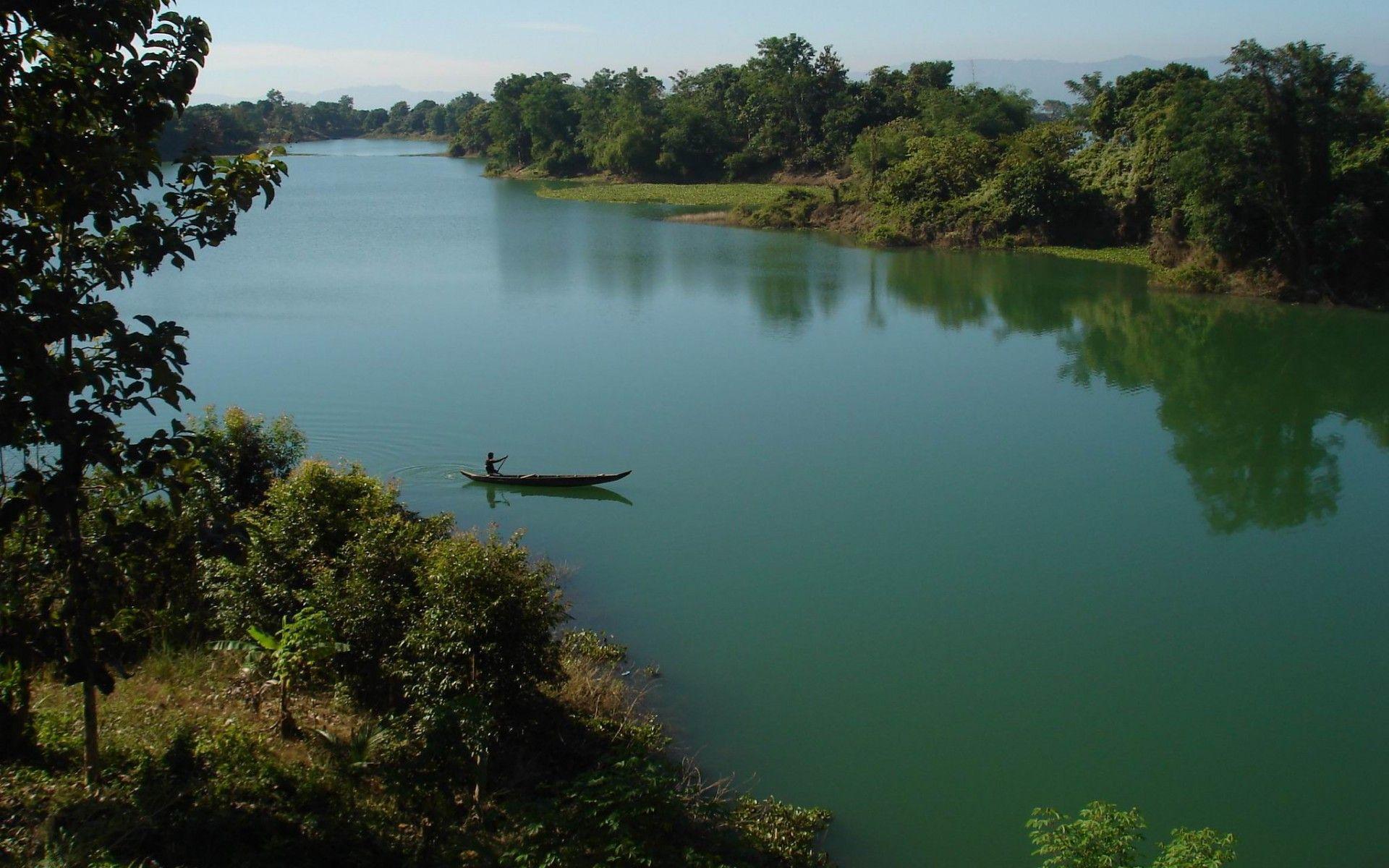 River & Trees Bangladesh Asia wallpapers