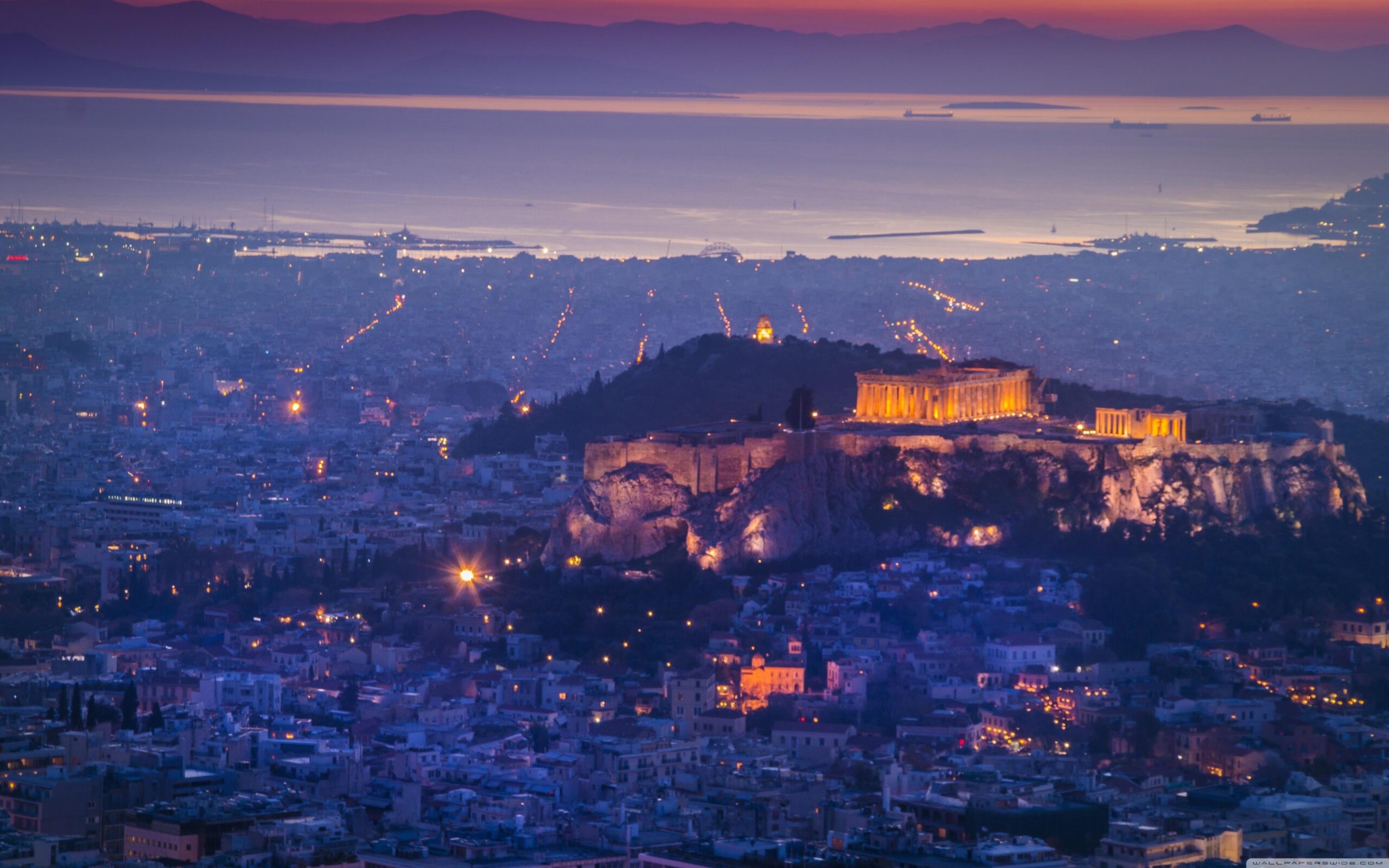 Athens by night ❤ 4K HD Desktop Wallpapers for 4K Ultra HD TV • Wide