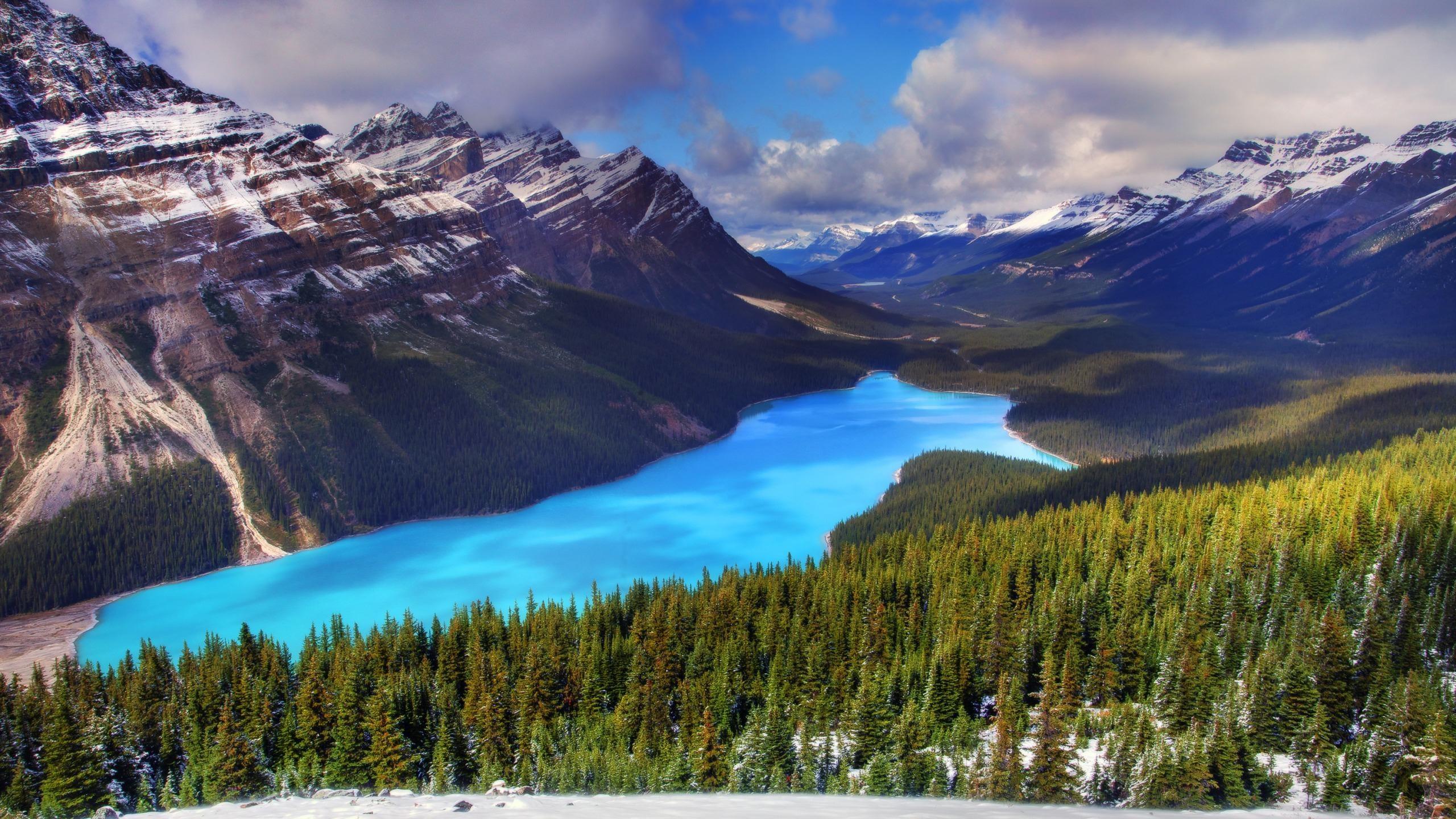 Moraine Lake Landscape Banff National Park Canada Blue Lake Rocky