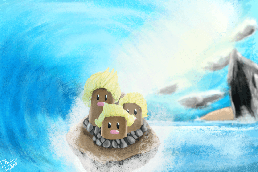 Dugtrio Alola form by DhawyT