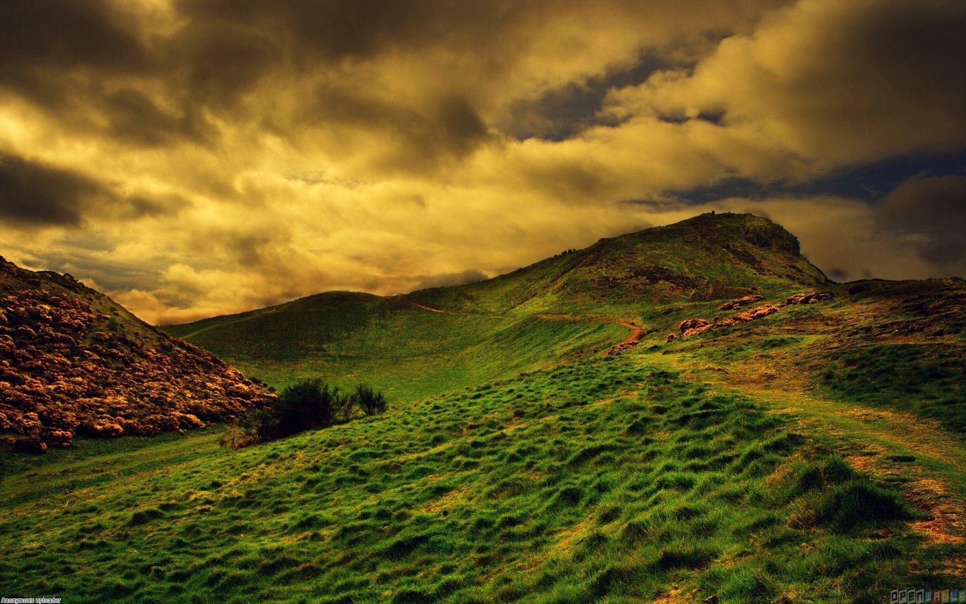 Green hills of scotland wallpapers