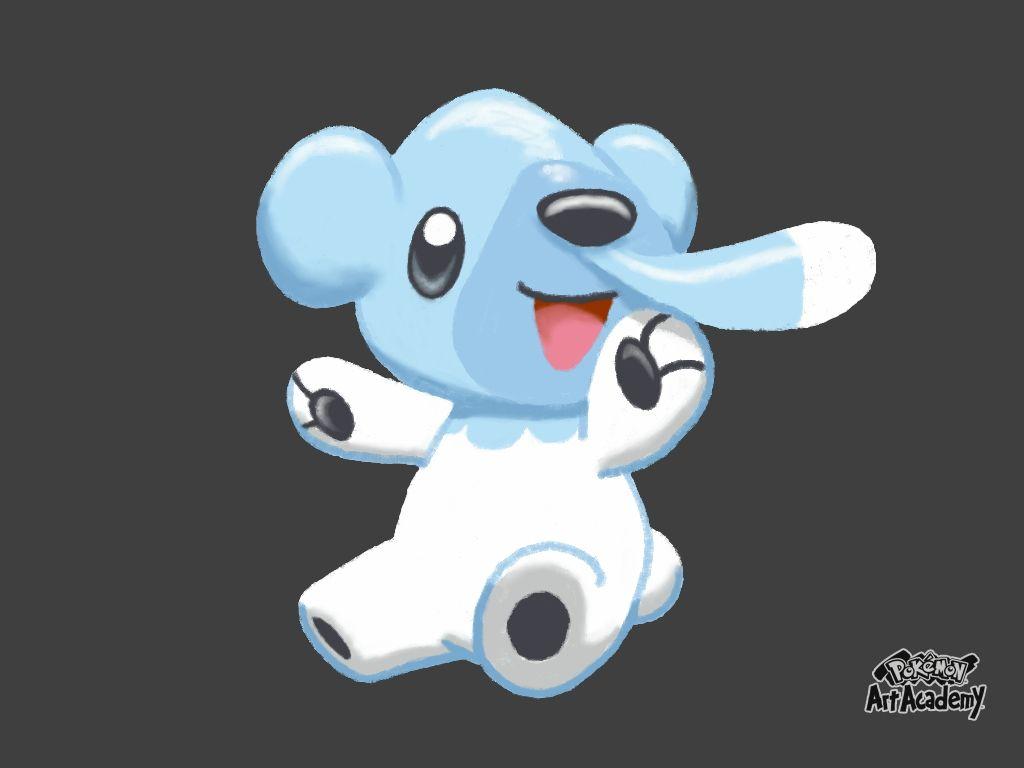 Pokemon Art Academy: Free Paint 12: Cubchoo by LordoftheFuzzys on