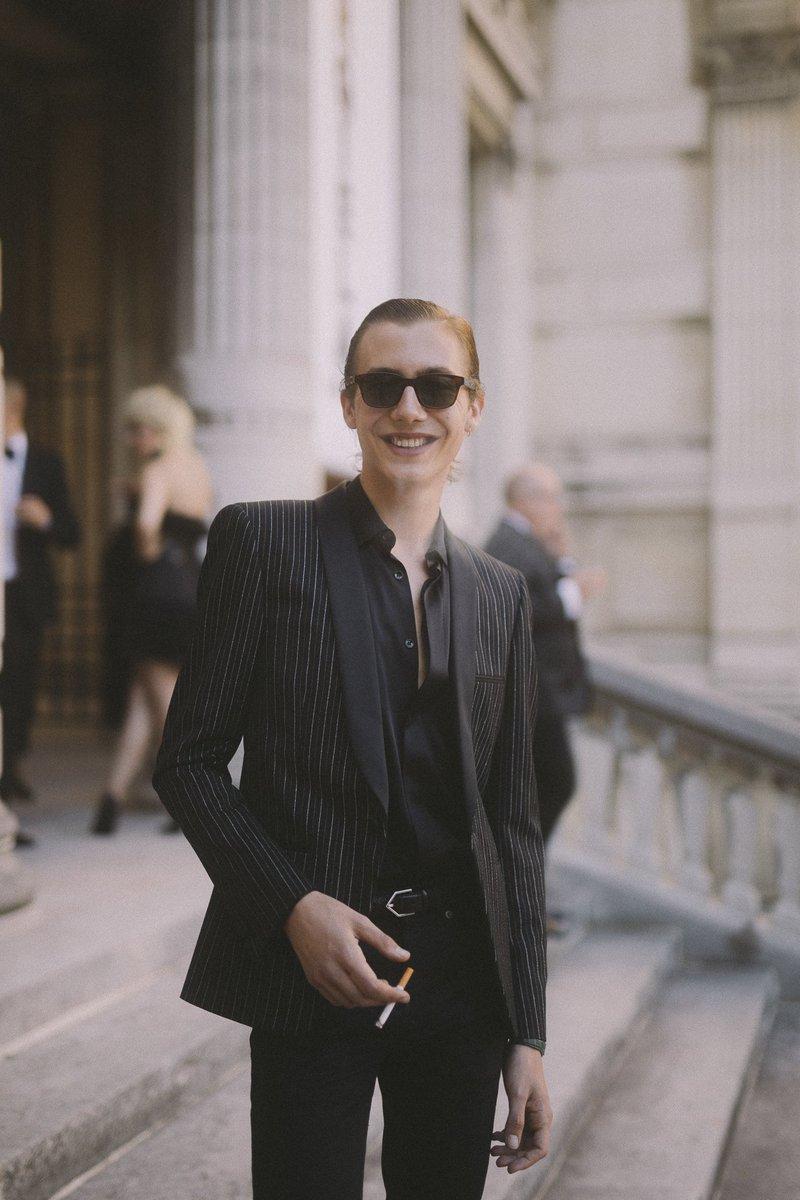 Paul hameline wearing saint laurent by anthony vaccarello vogue