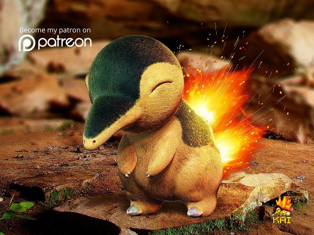 Realistic Pokemon: Cyndaquil by KaiKiato