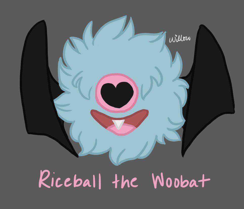 riceball the woobat by BoltyTheLightningFox