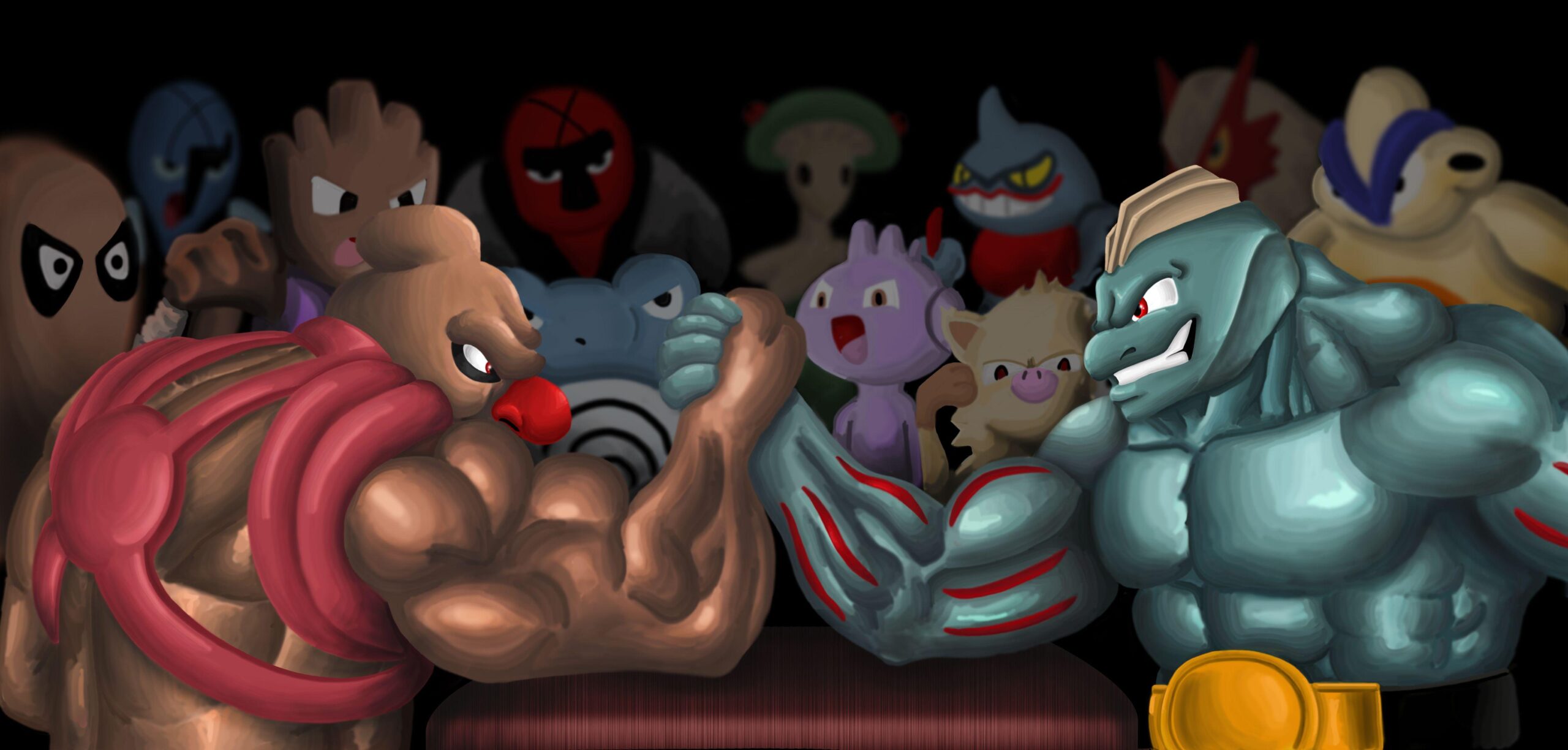 pokemon armwrestling by ishaansharma456