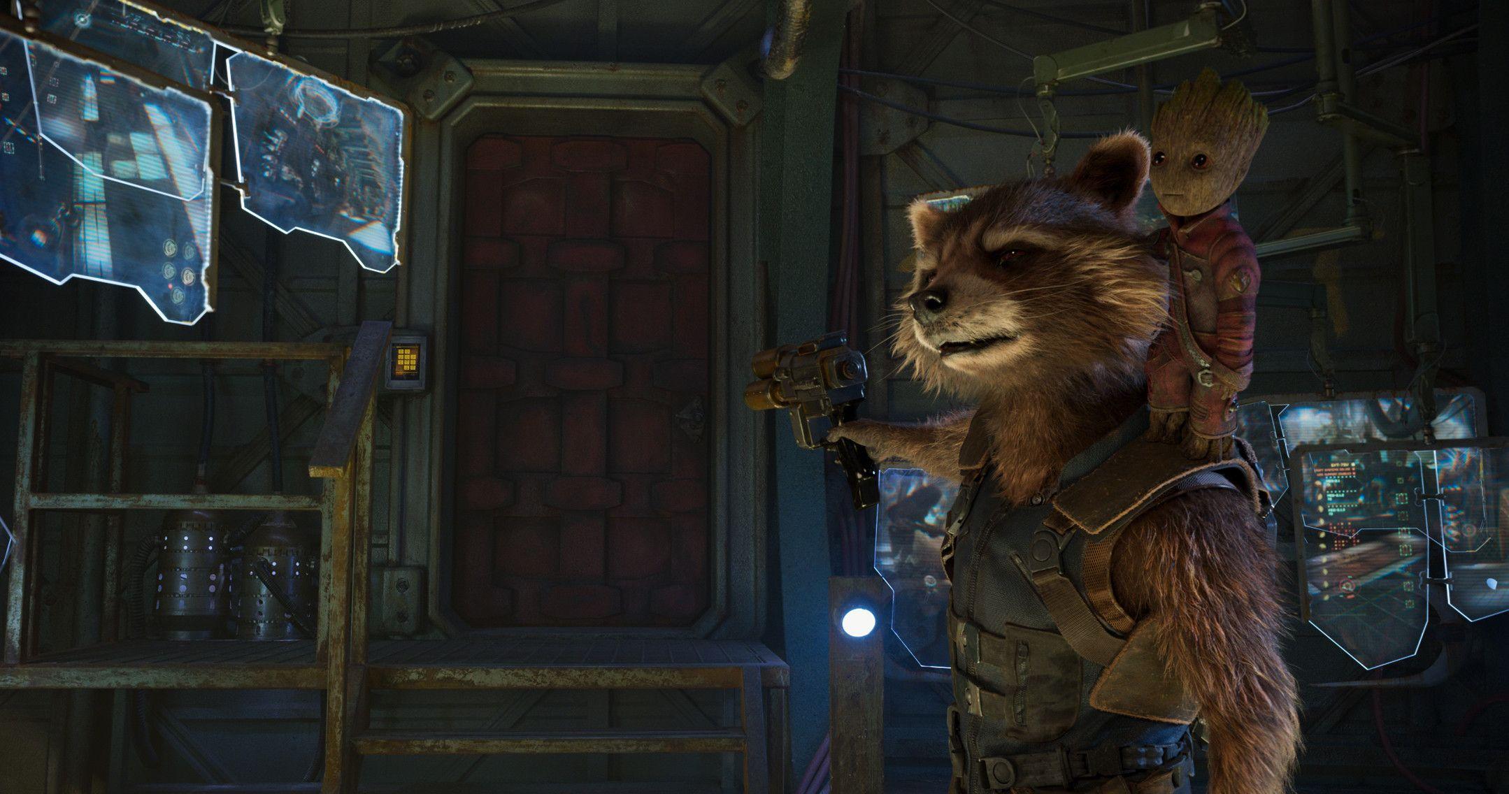 Download Baby Groot And Rocket Raccoon In Guardians of the Galaxy