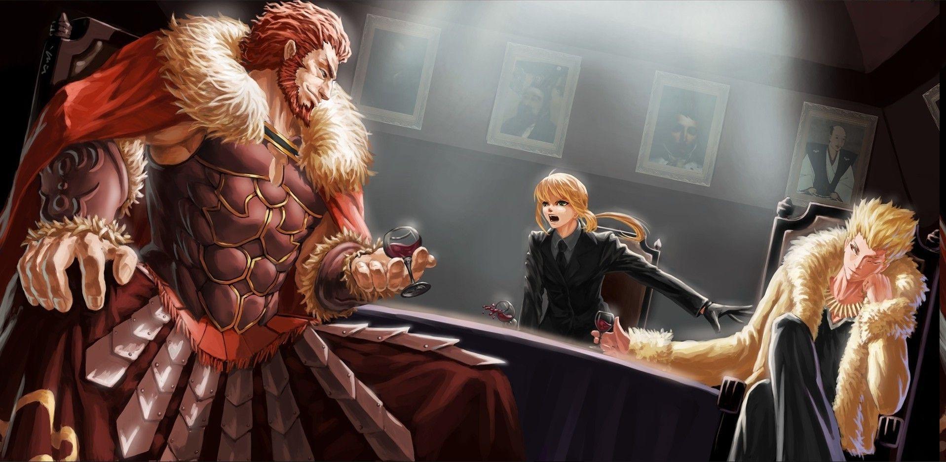 Fate Zero, Saber, Soft Shading, Gilgamesh, Rider