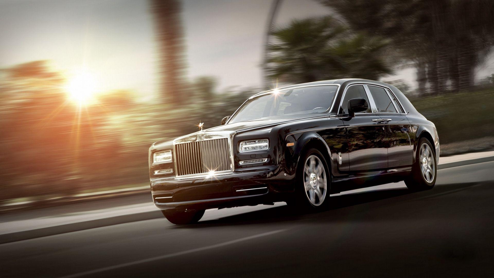 Download wallpapers rolls royce, phantom, luxury, side view