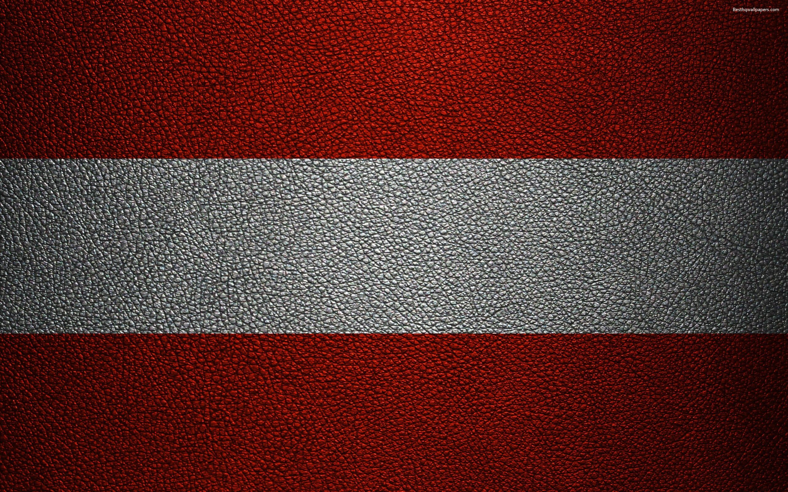 Download wallpapers Flag of Austria, 4k, leather texture, Austrian