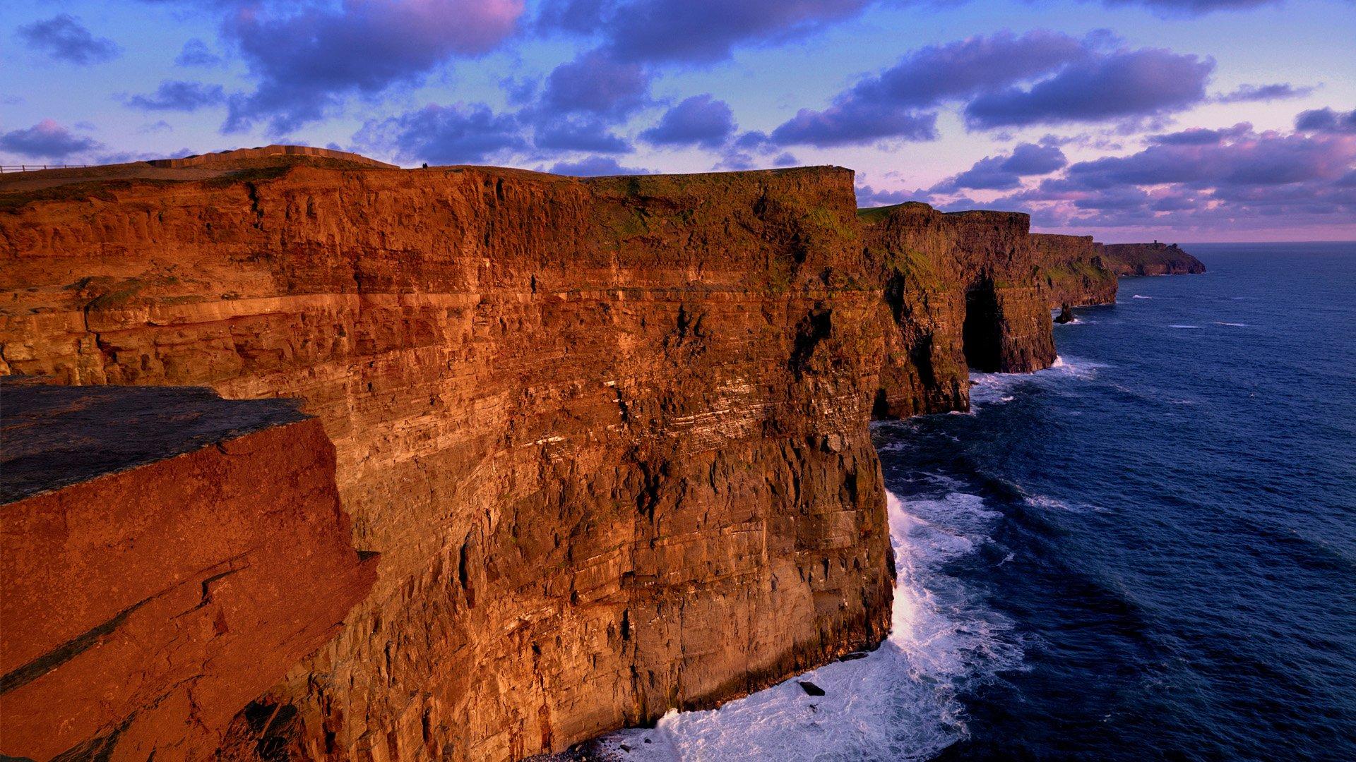 Sunset at the Cliffs of Moher, Ireland HD Wallpapers