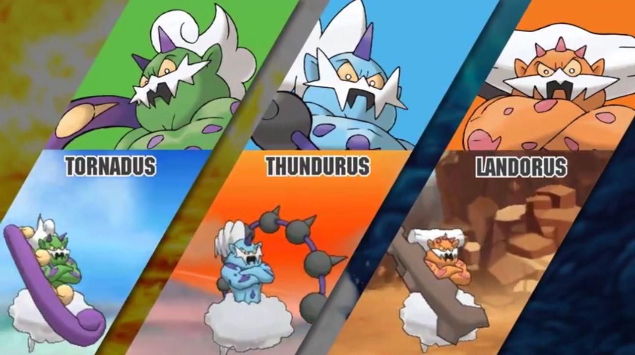 Tornadus, Thundurus, and Landorus will catchable in Pokemon Omega