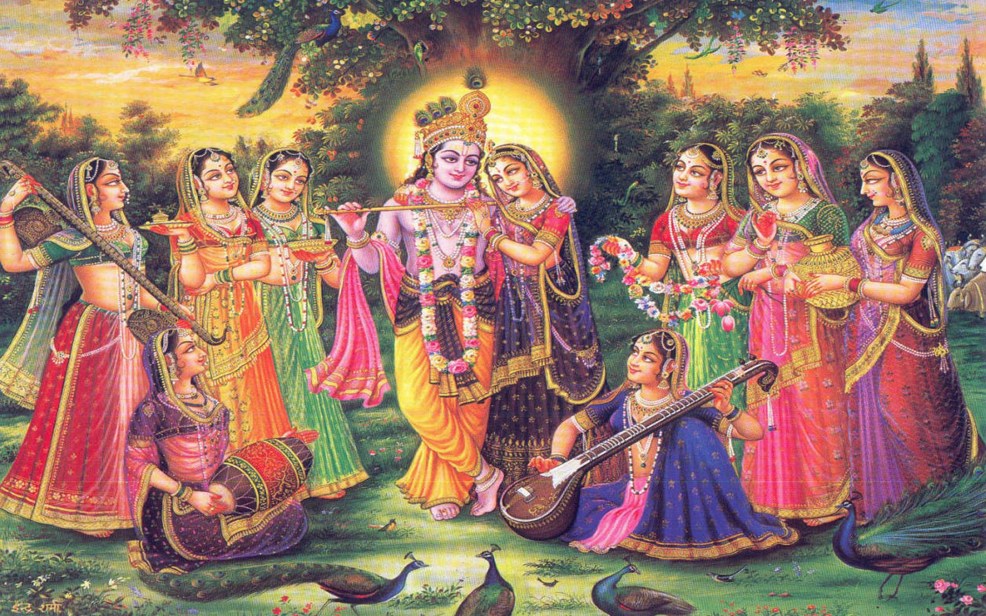 Wallpapers For > Shree Krishna Radha Wallpapers