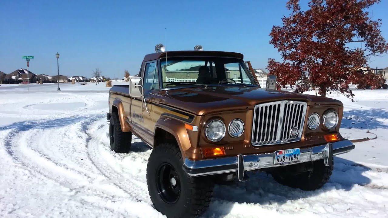 1978 JEEP Honcho in the Tx snow