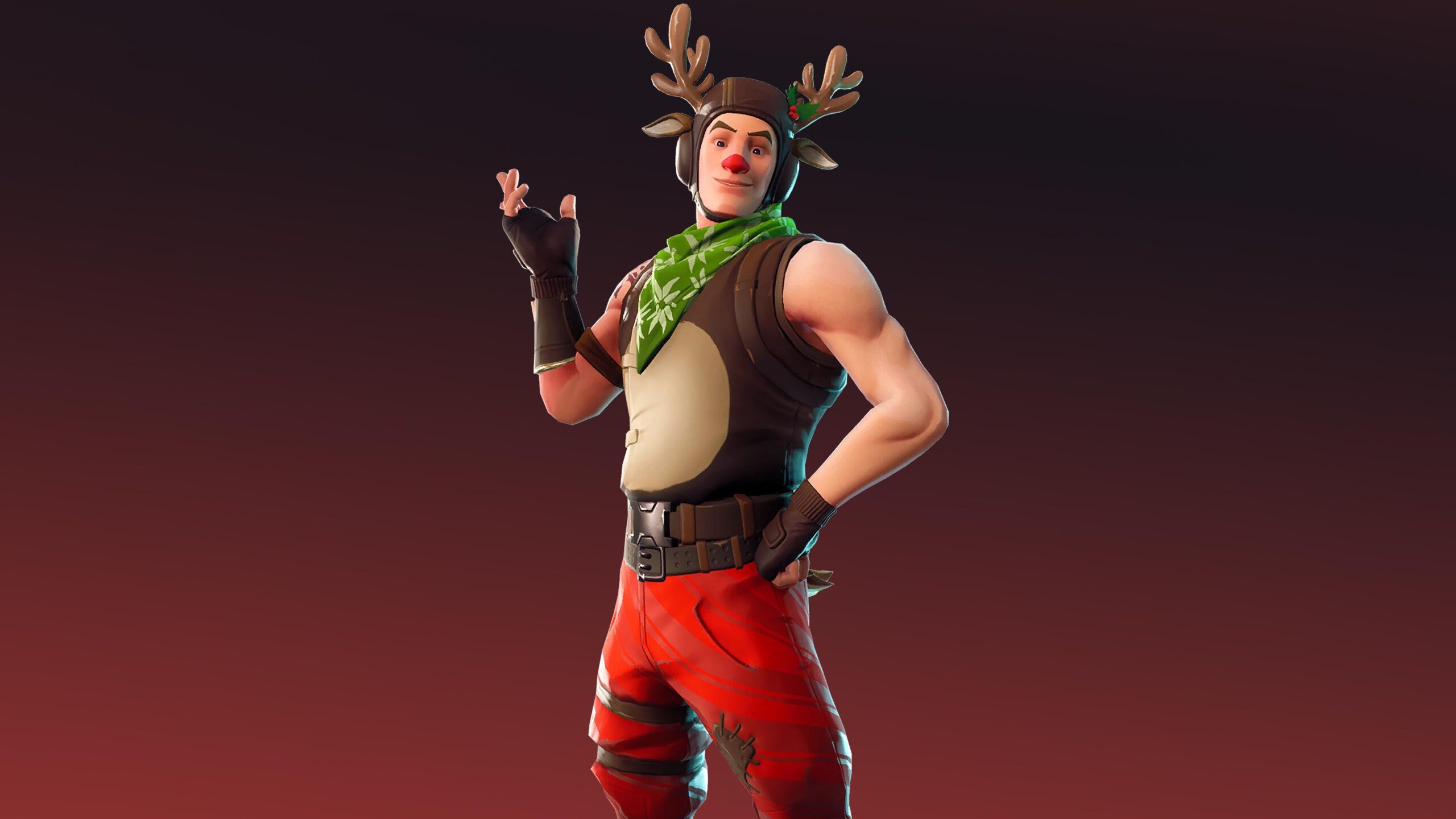 Red Nosed Ranger 4K 8K HD Fortnite Battle Royale Wallpapers