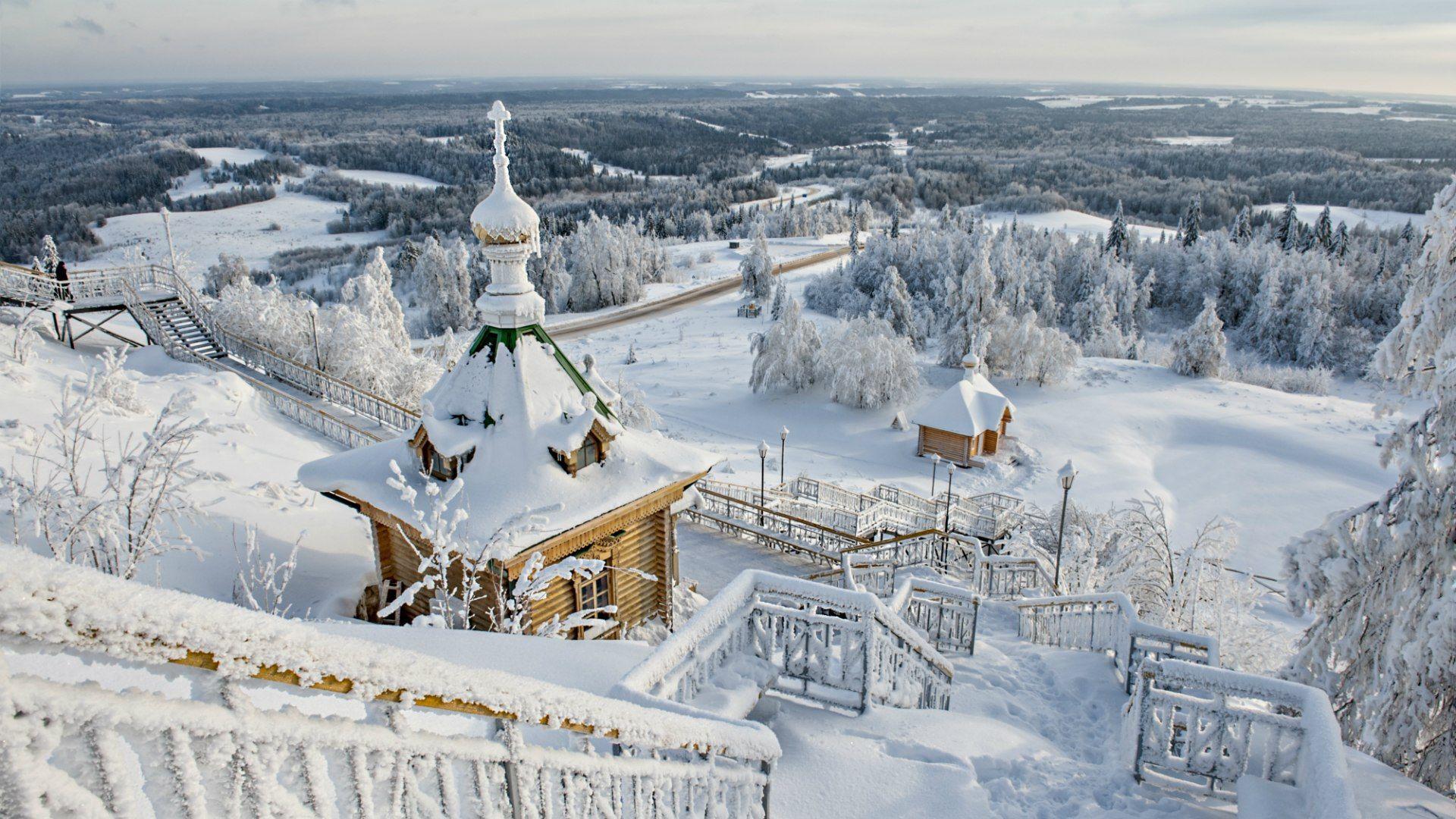 Winter landscape in Russia wallpapers and image