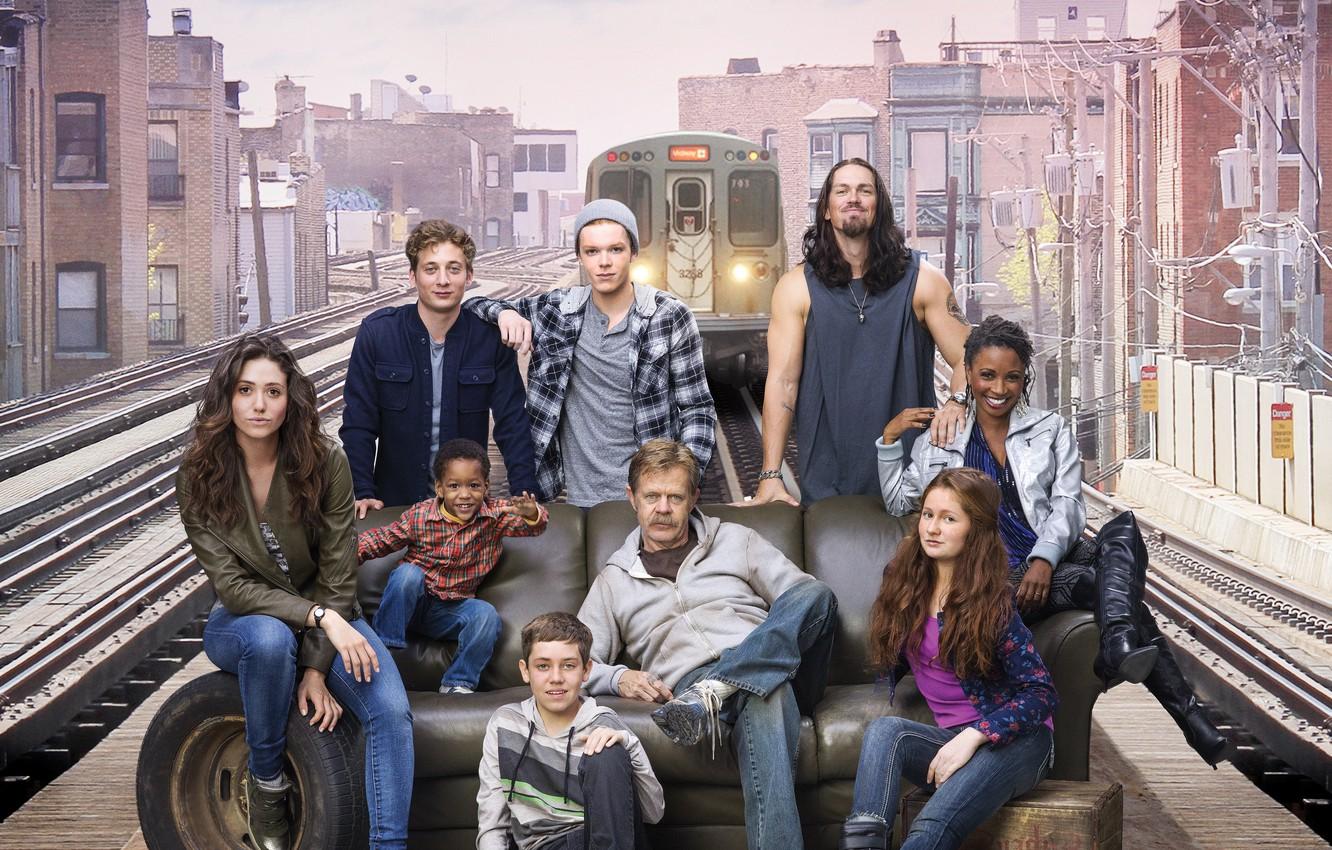 Wallpapers Emmy Rossum, Shameless, Jeremy Allen White, Emma Kenney