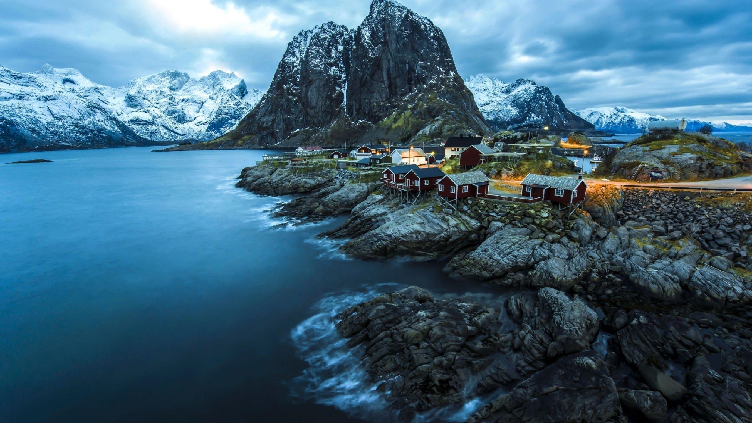 Norway, Nature, Reine, Sea, Cove, Houses, Motivational