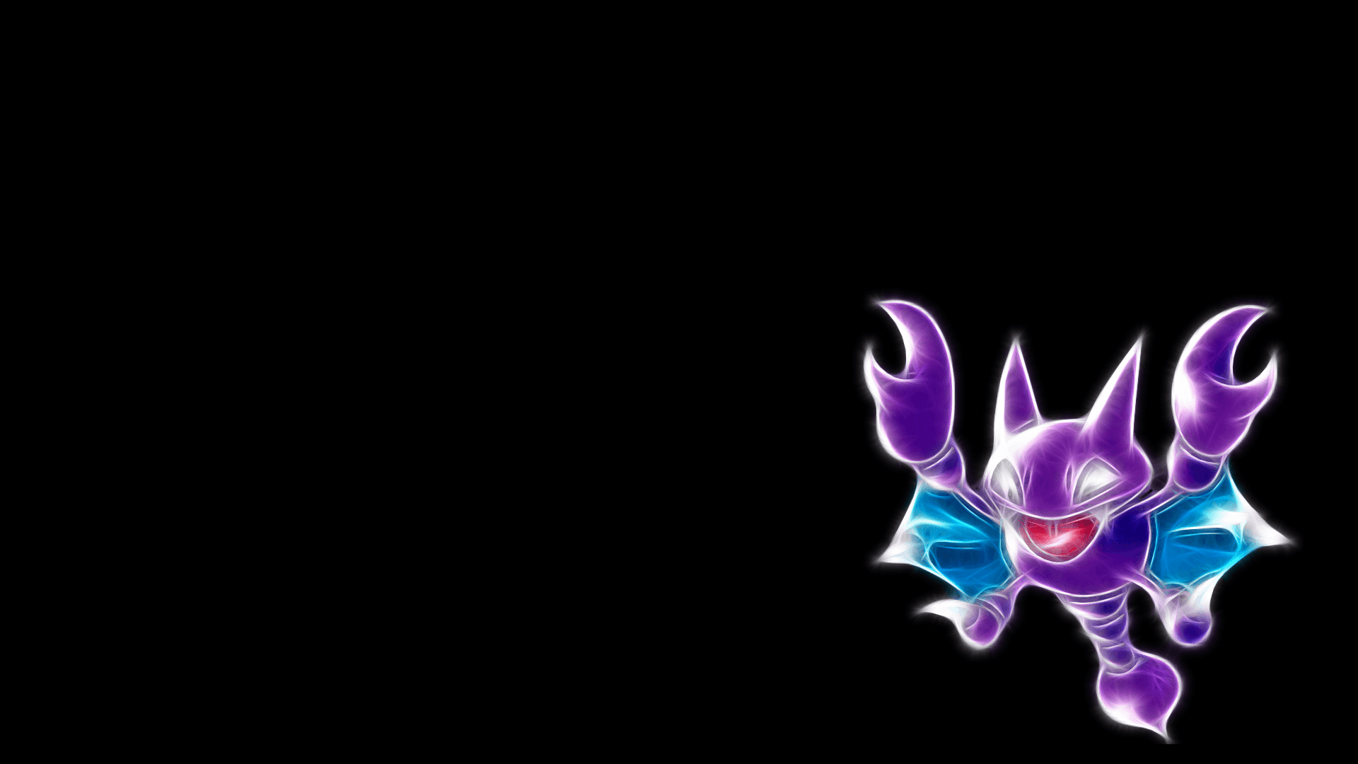 ScreenHeaven: Gligar Pokemon black backgrounds simple backgrounds