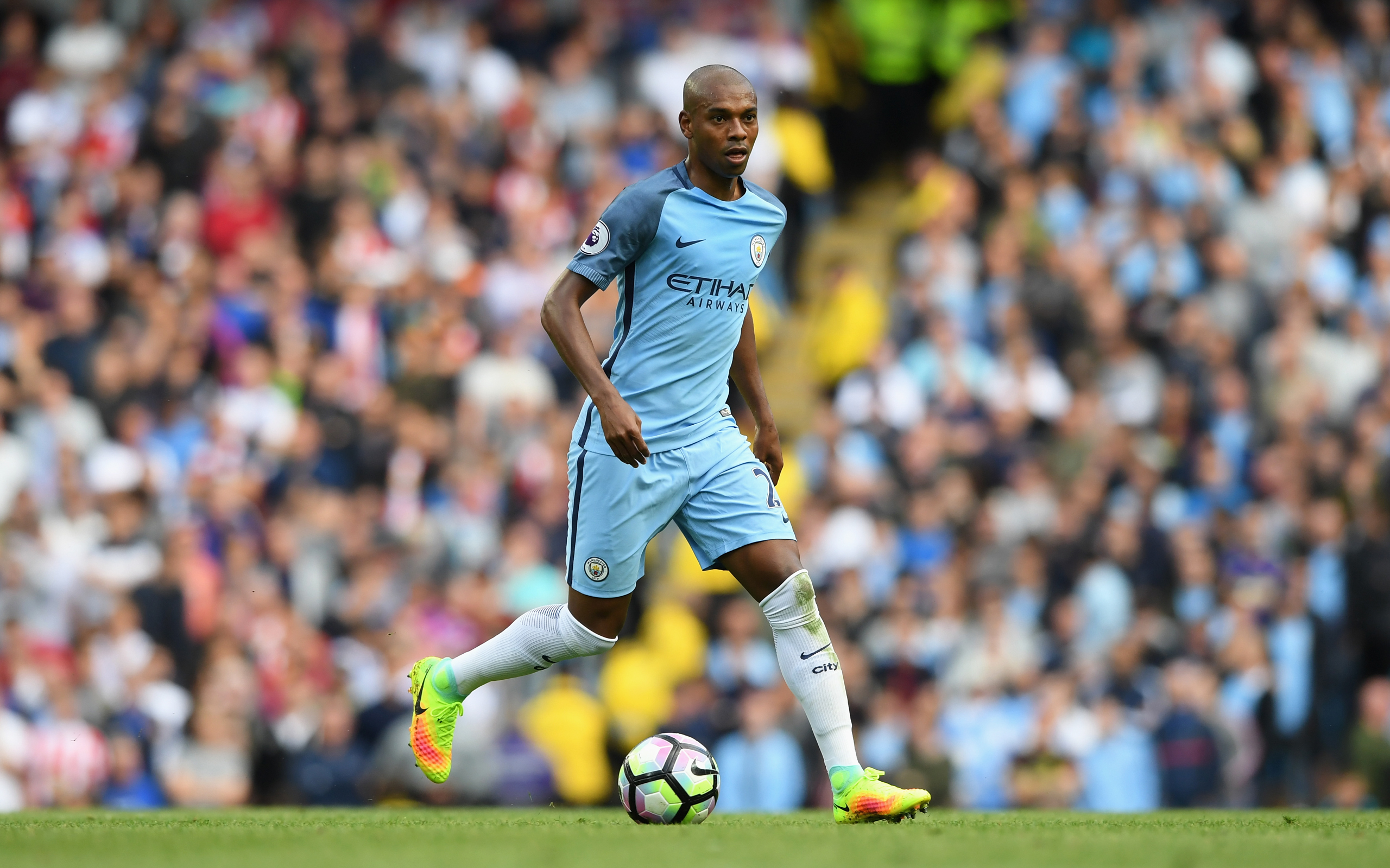 Download wallpapers Fernandinho, Manchester City, football, England