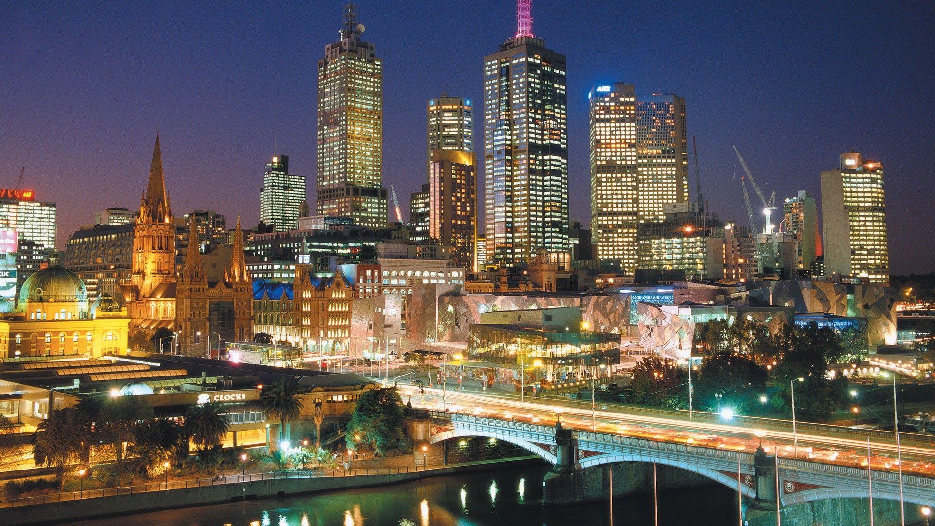 Amazing City View of Melbourne Australia HD Photos