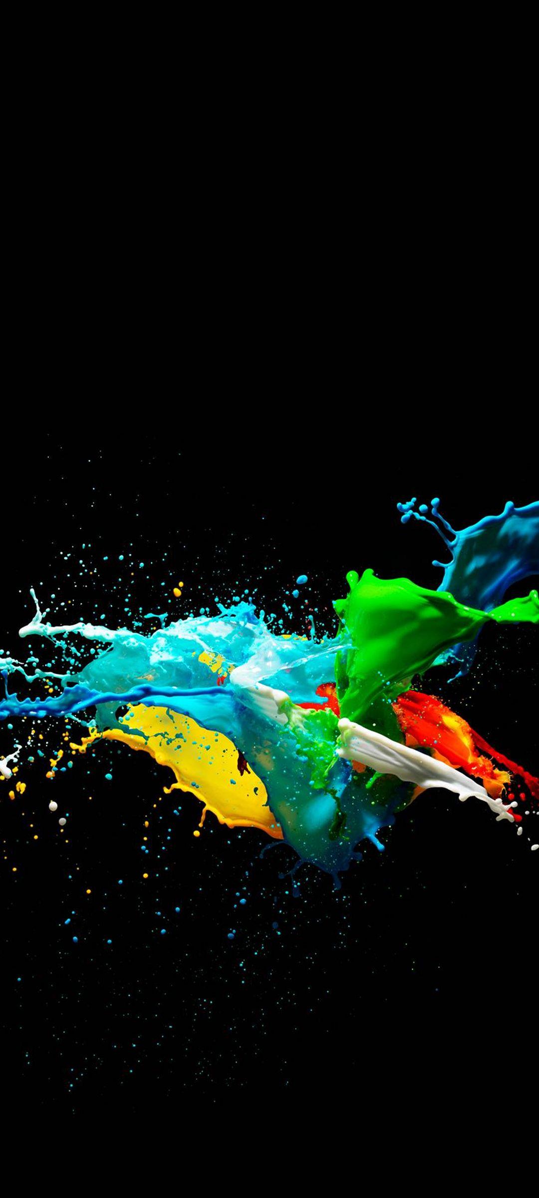 Colorful Painted Black Backgrounds