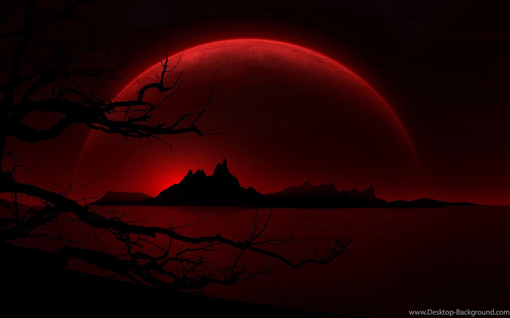 Wallpapers Anne Stokes Blood Red Moon Hd Desktop Backgrounds