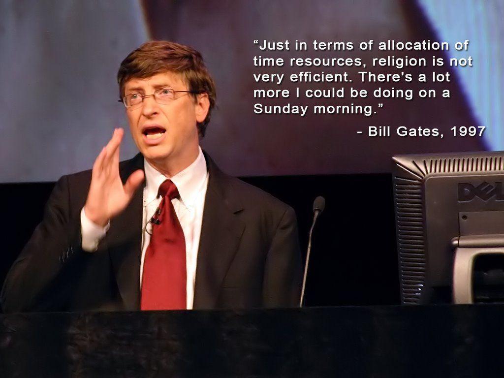 Bill Gates about religion desktop PC and Mac wallpapers