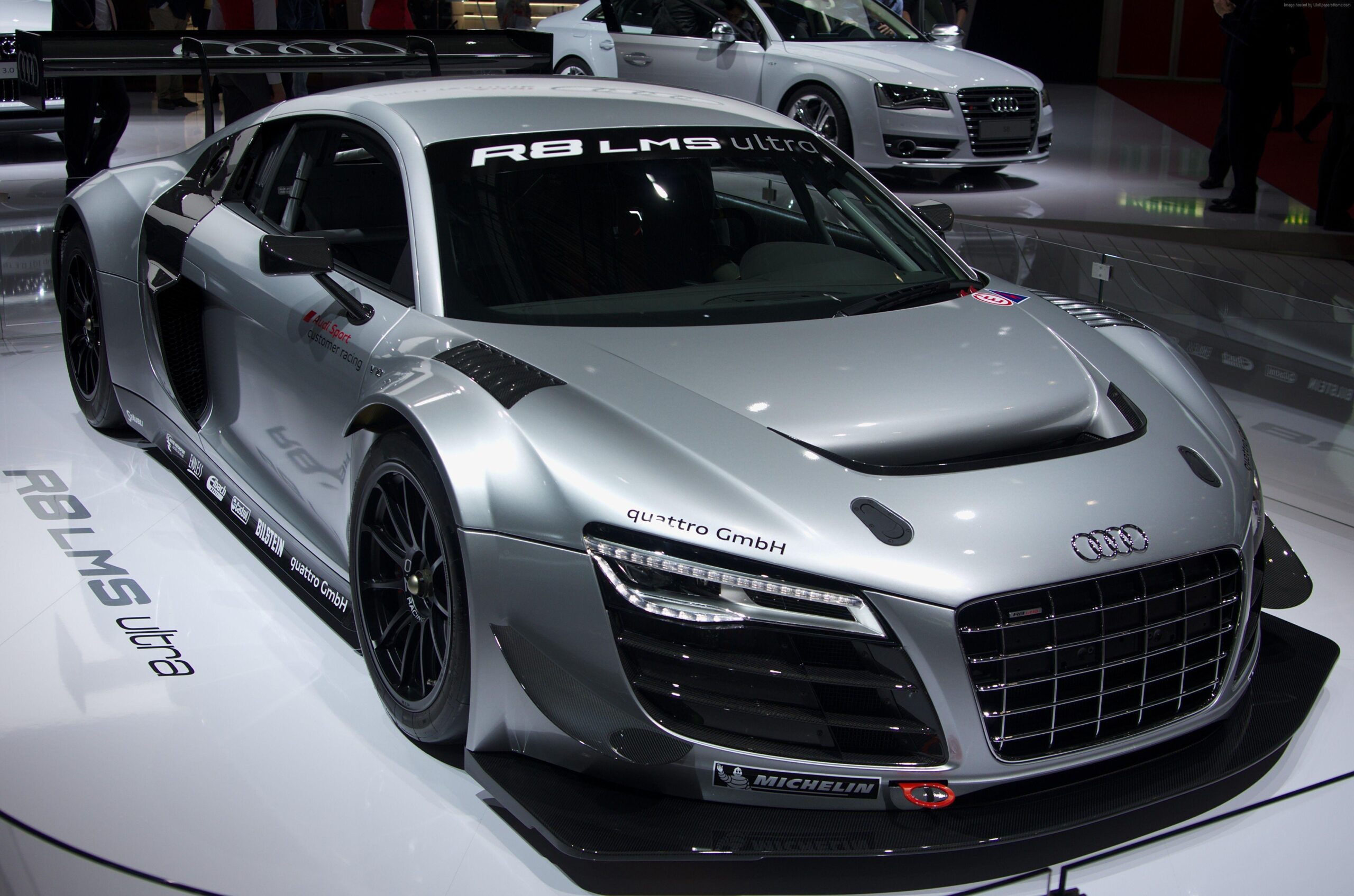 Wallpapers Audi R8 LMS, coupe, supercar, gray., Cars & Bikes