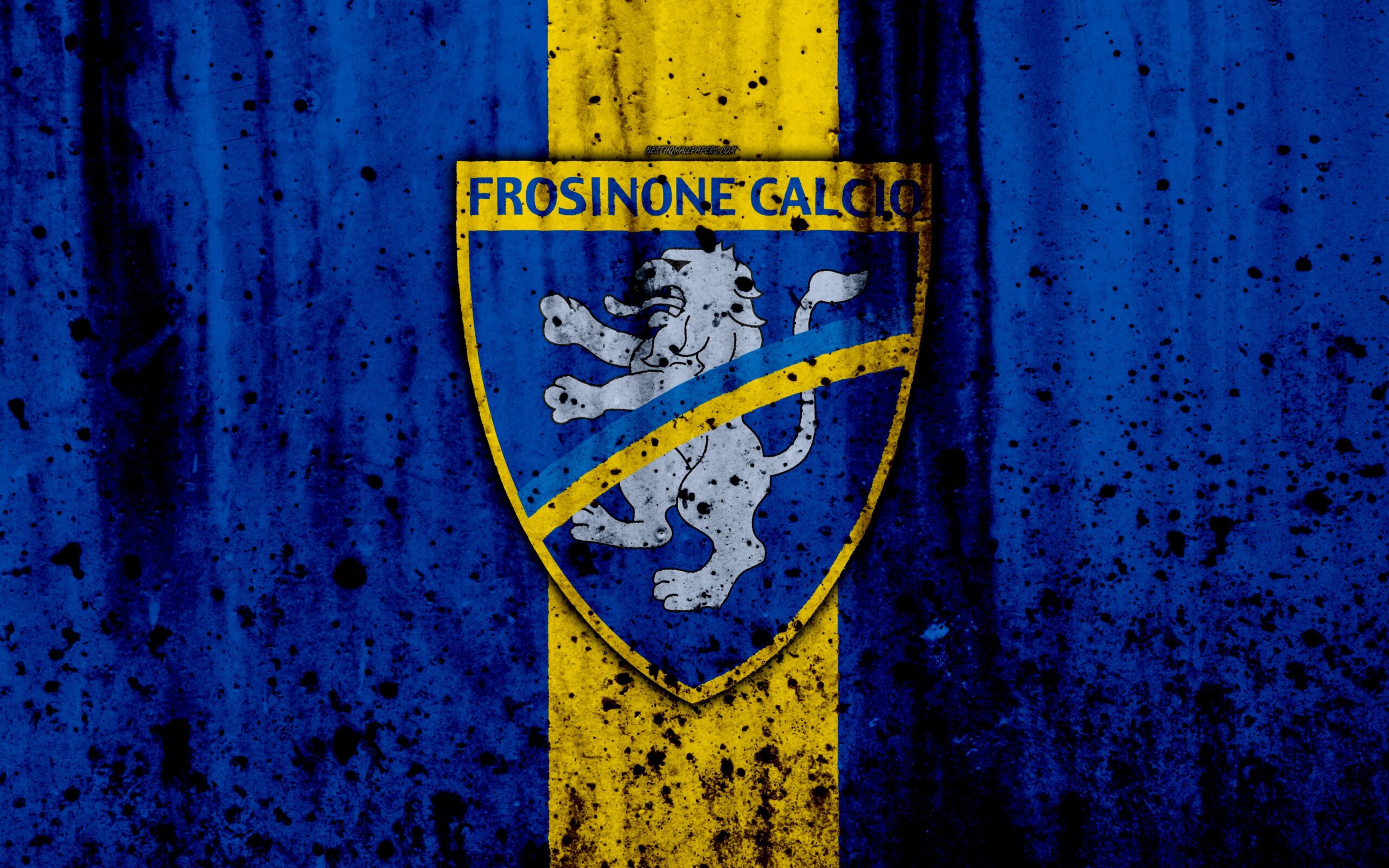 Download wallpapers Frosinone, 4k, grunge, Serie B, football, Italy