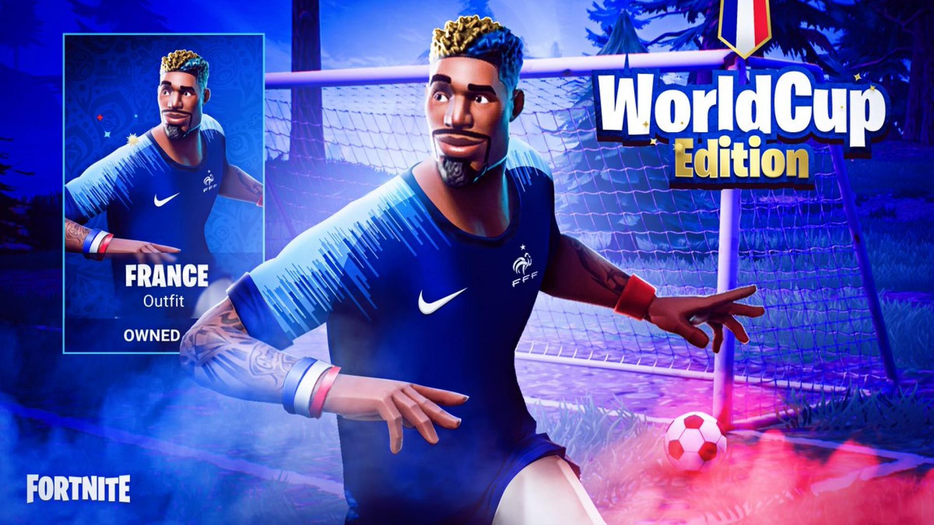 Fortnite : Un skin de l’Équipe de France de football créé à l