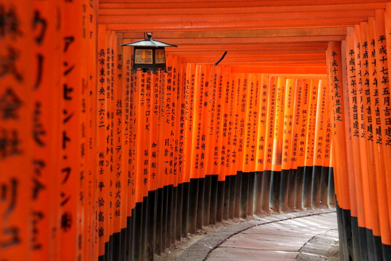 Kyoto travel guide area by area: the Fushimi Inari Shrine