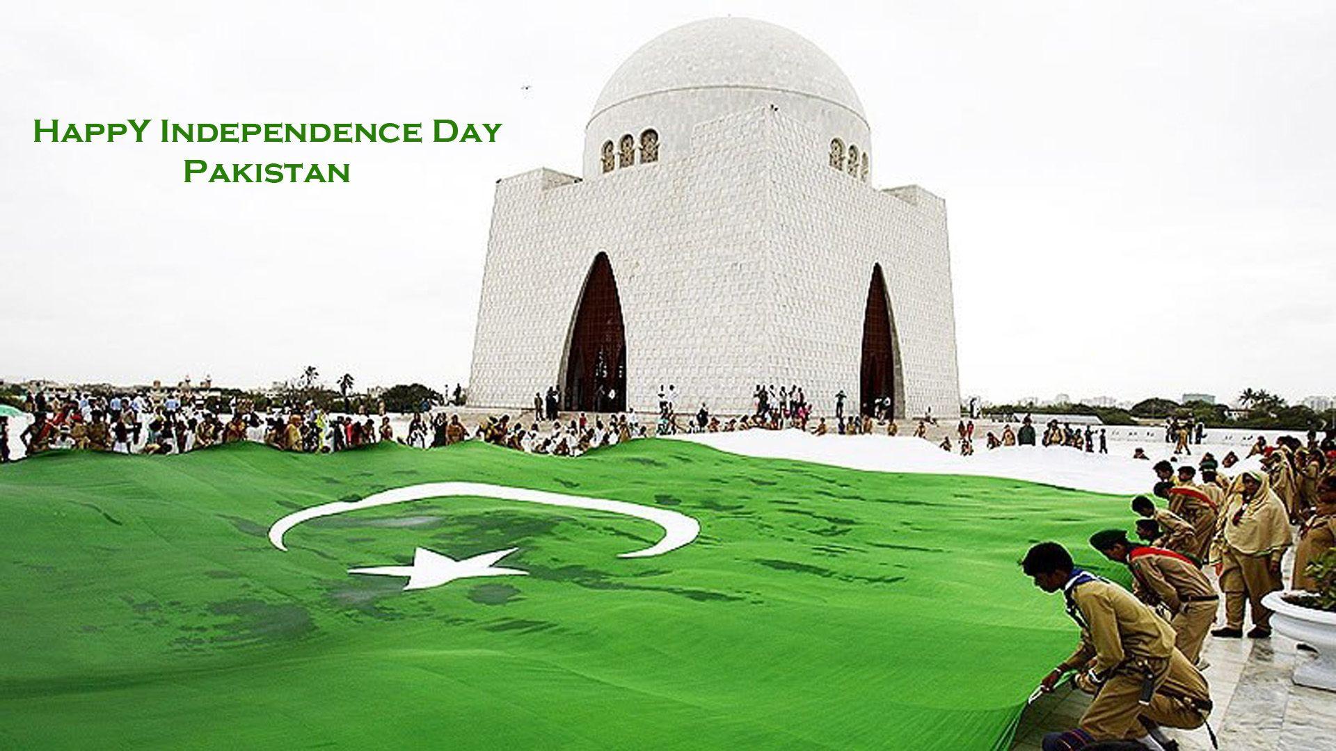 Pakistani Flag Decorated on Mazar