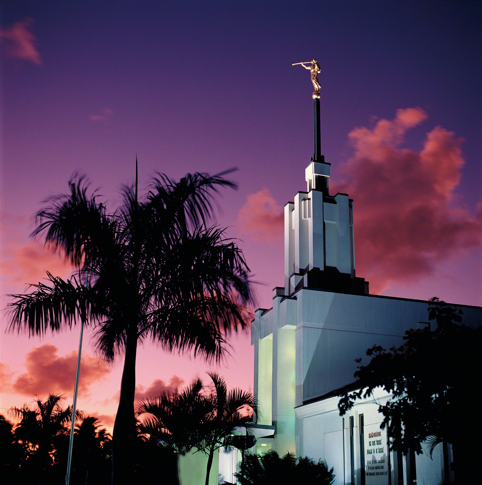 Nuku’alofa Tonga Temple in the Evening