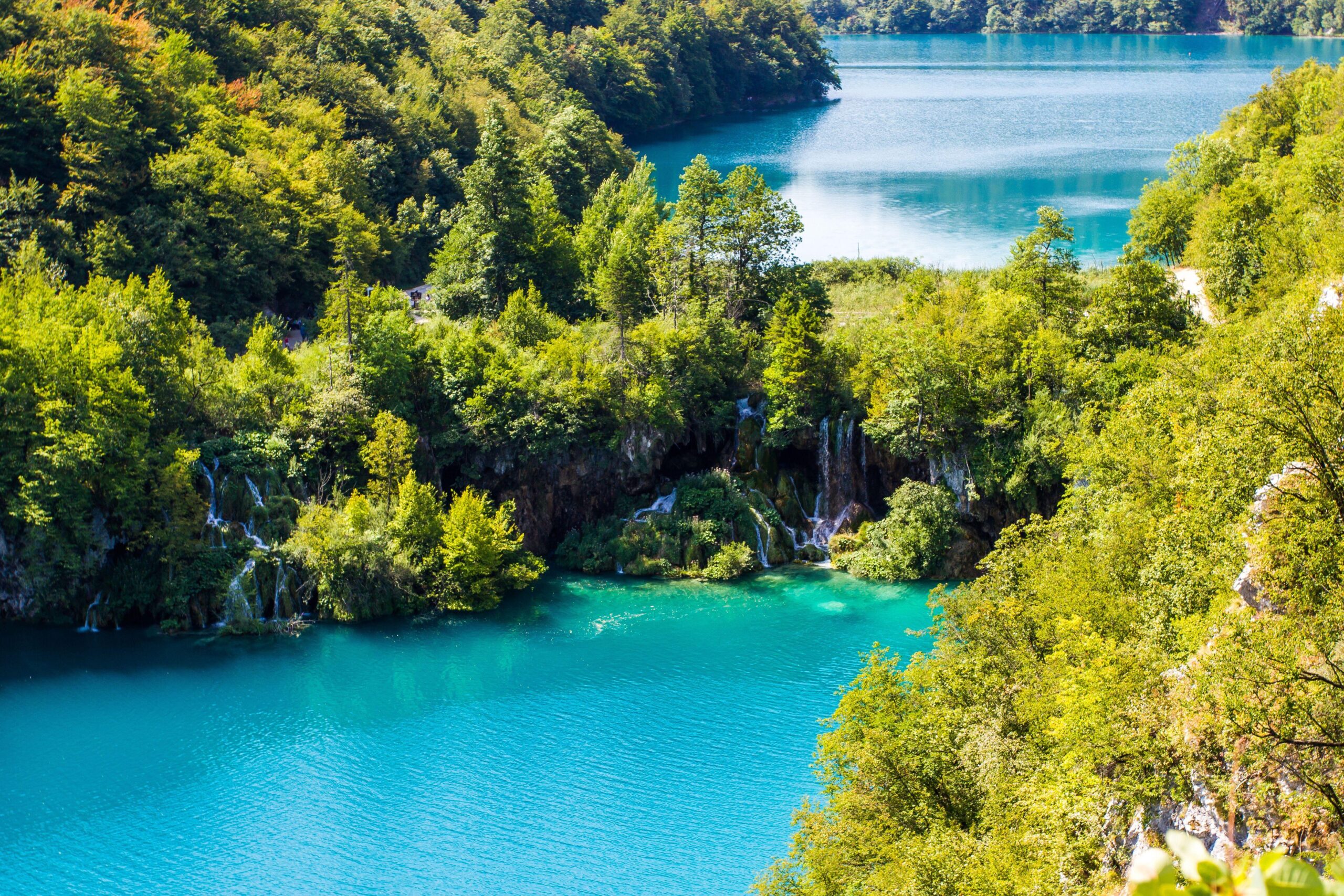 Wallpapers Plitvice Lakes, National Park, Waterfall, 4K, Nature,