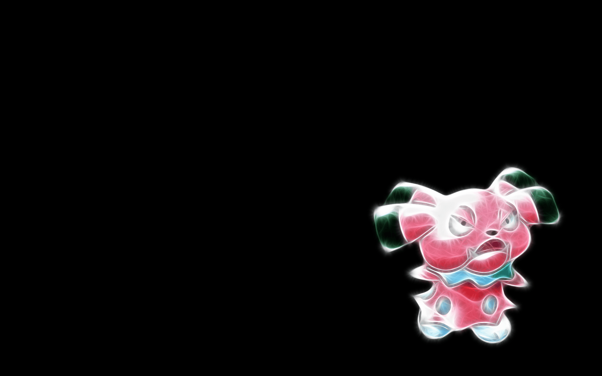 Pokemon, black background, Snubbull