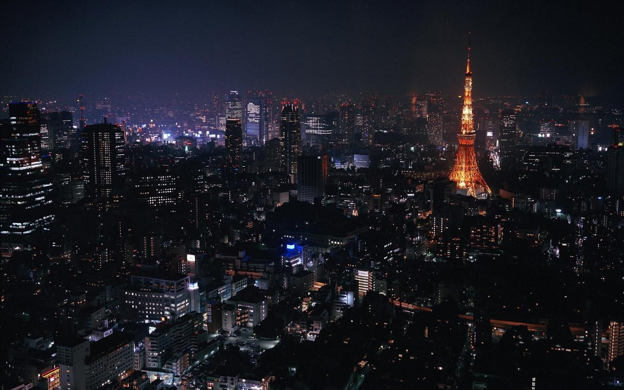 Download Tokyo at night desktop PC and Mac wallpapers