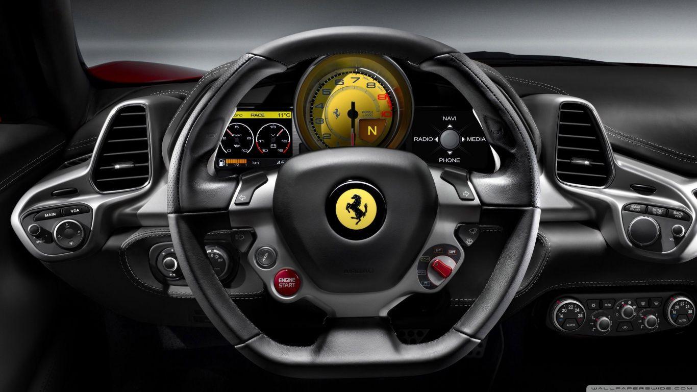 2010 Ferrari 458 Italia Steering Wheel ❤ 4K HD Desktop Wallpapers