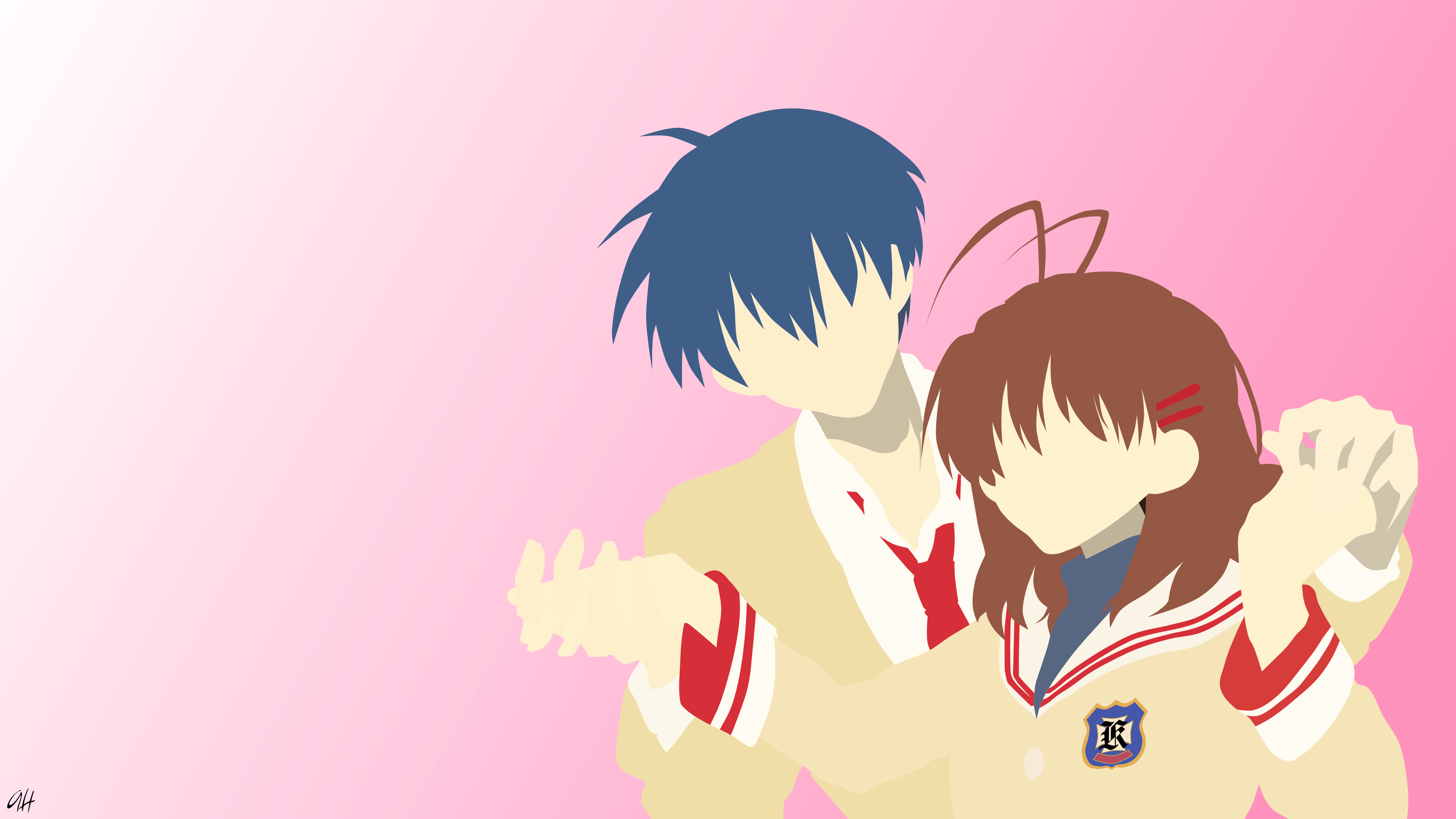 Clannad Nagisa and Tomoya 4k Ultra HD Wallpapers