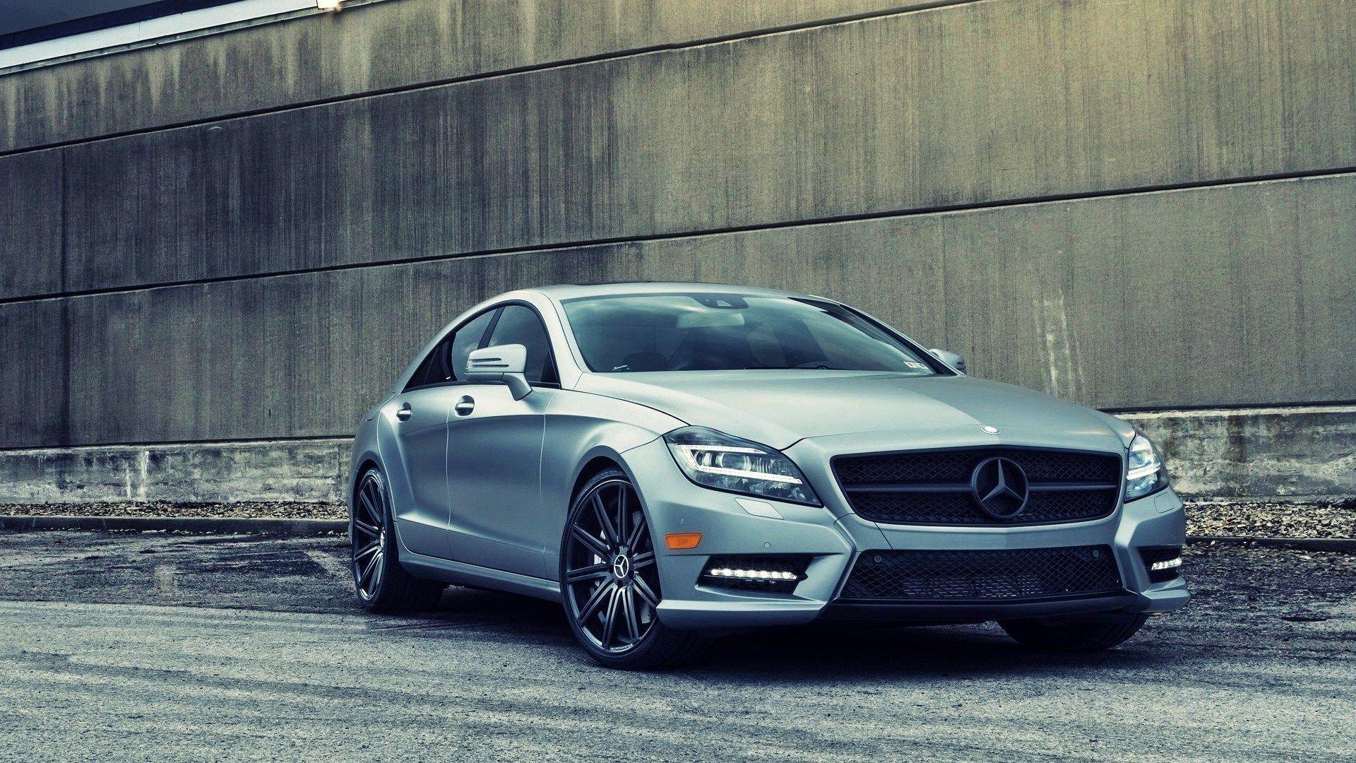 Mercedes Benz CLS63 AMG Concrete Wall HD Wallpapers